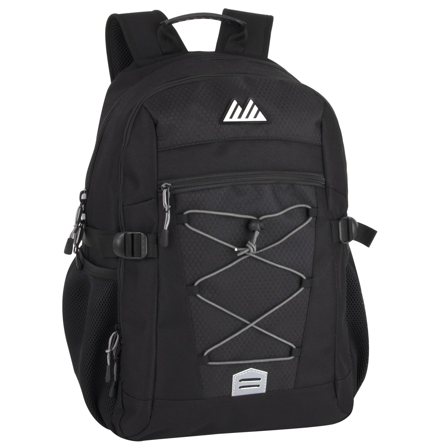Trailmaker Casepack Bungee Backpacks, Black, Pack Of 24 Backpacks - Image 4