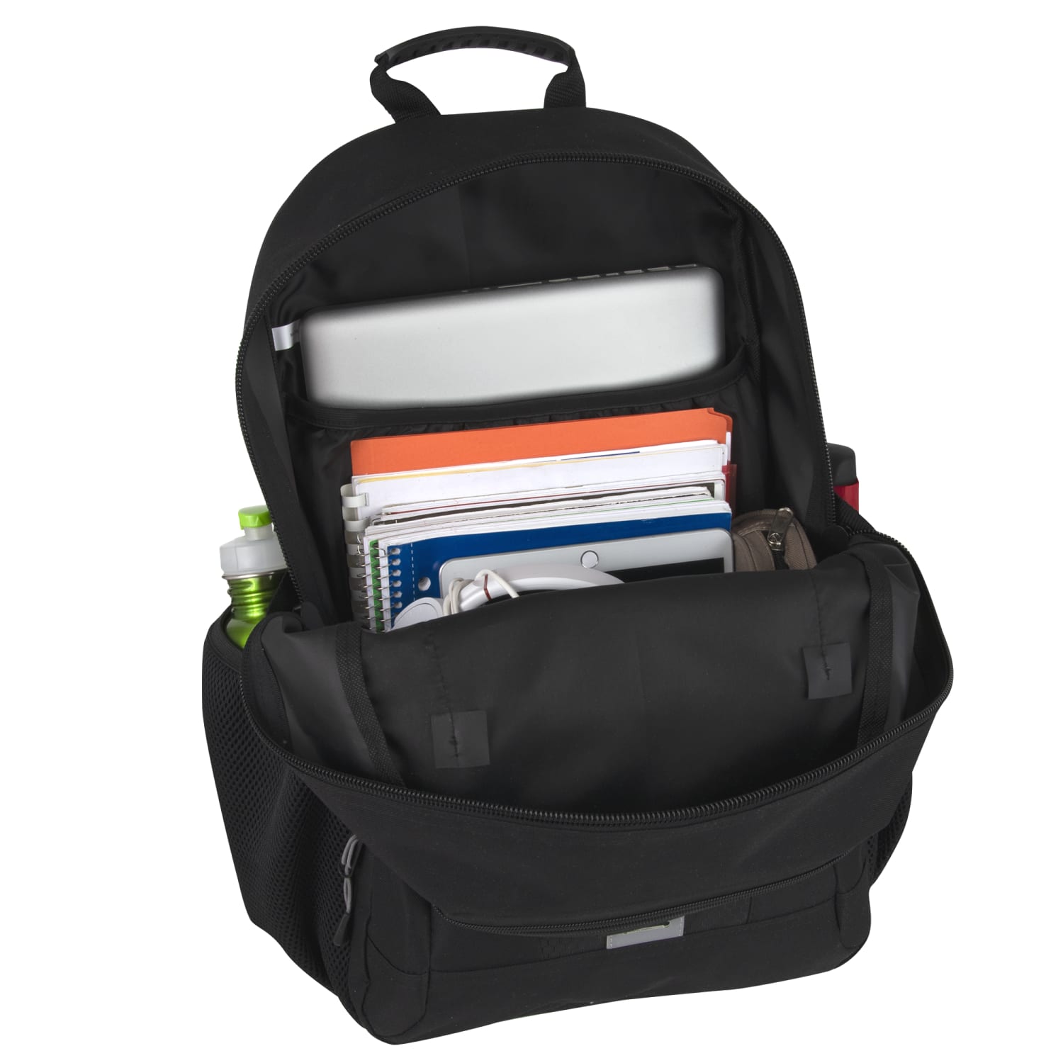 Trailmaker Casepack Bungee Backpacks, Black, Pack Of 24 Backpacks - Image 6
