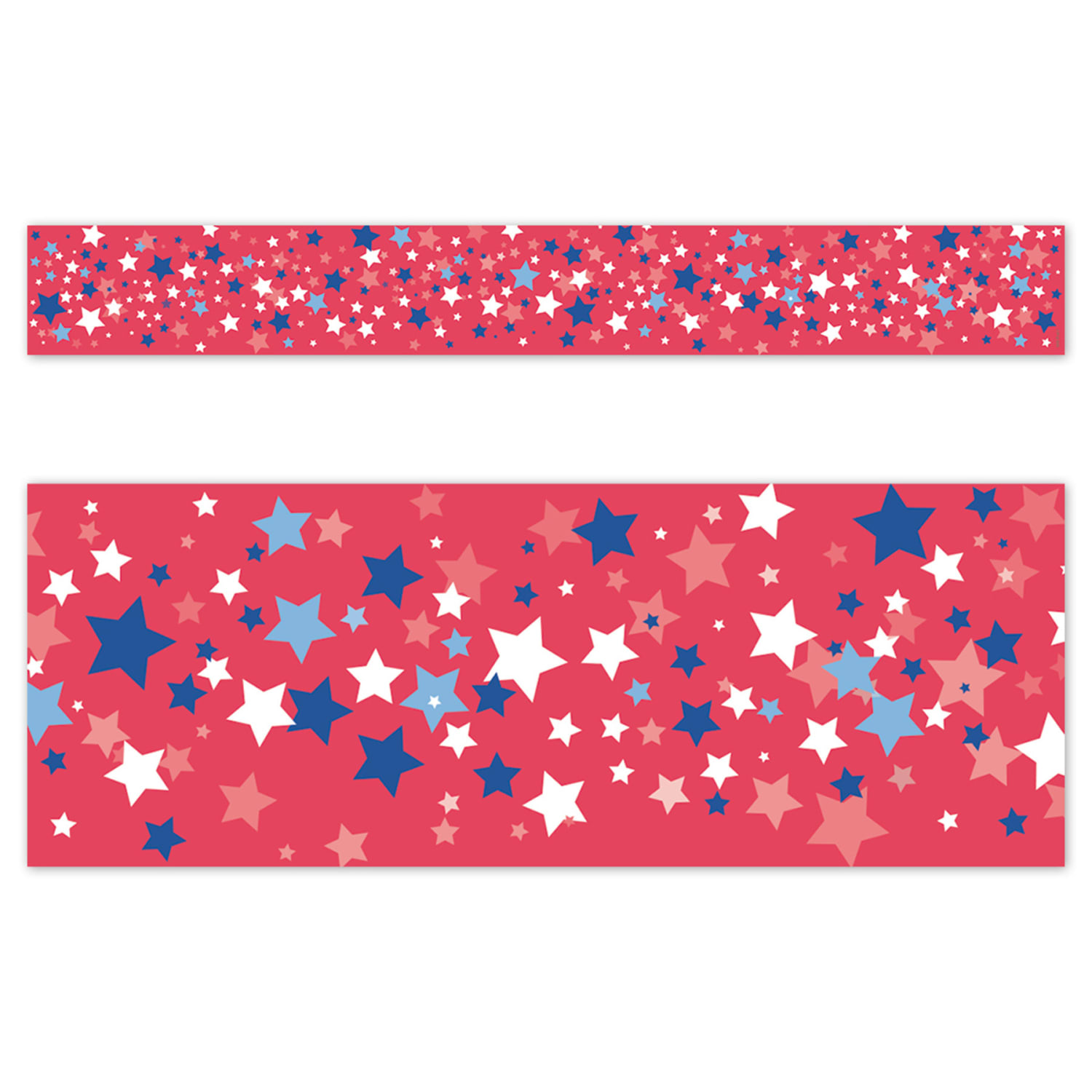 Creative Teaching Press EZ Border, 3in x 24in Strips, Core Decor Patriotic Stars, 48 Feet Per Pack, Set Of 3 Packs - Image 3