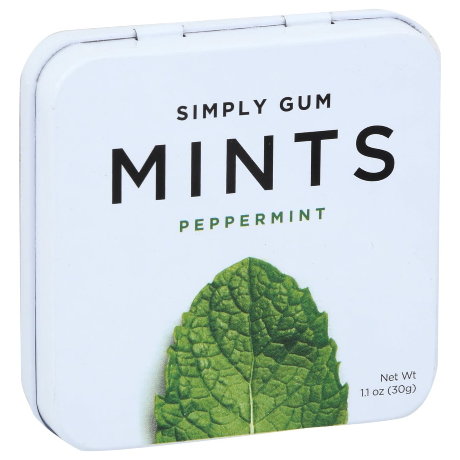 Simply Gum Peppermint Mints, 1.1 Oz, Total Qty 180