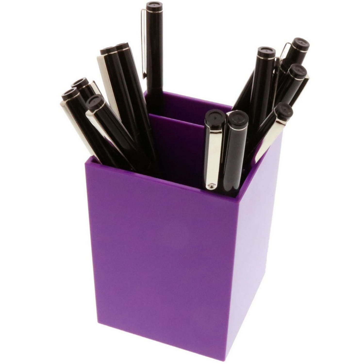 JAM Paper Pen Holder, 3-7/8inH x 2-3/4inW x 2-3/4inD, Purple - Image 5