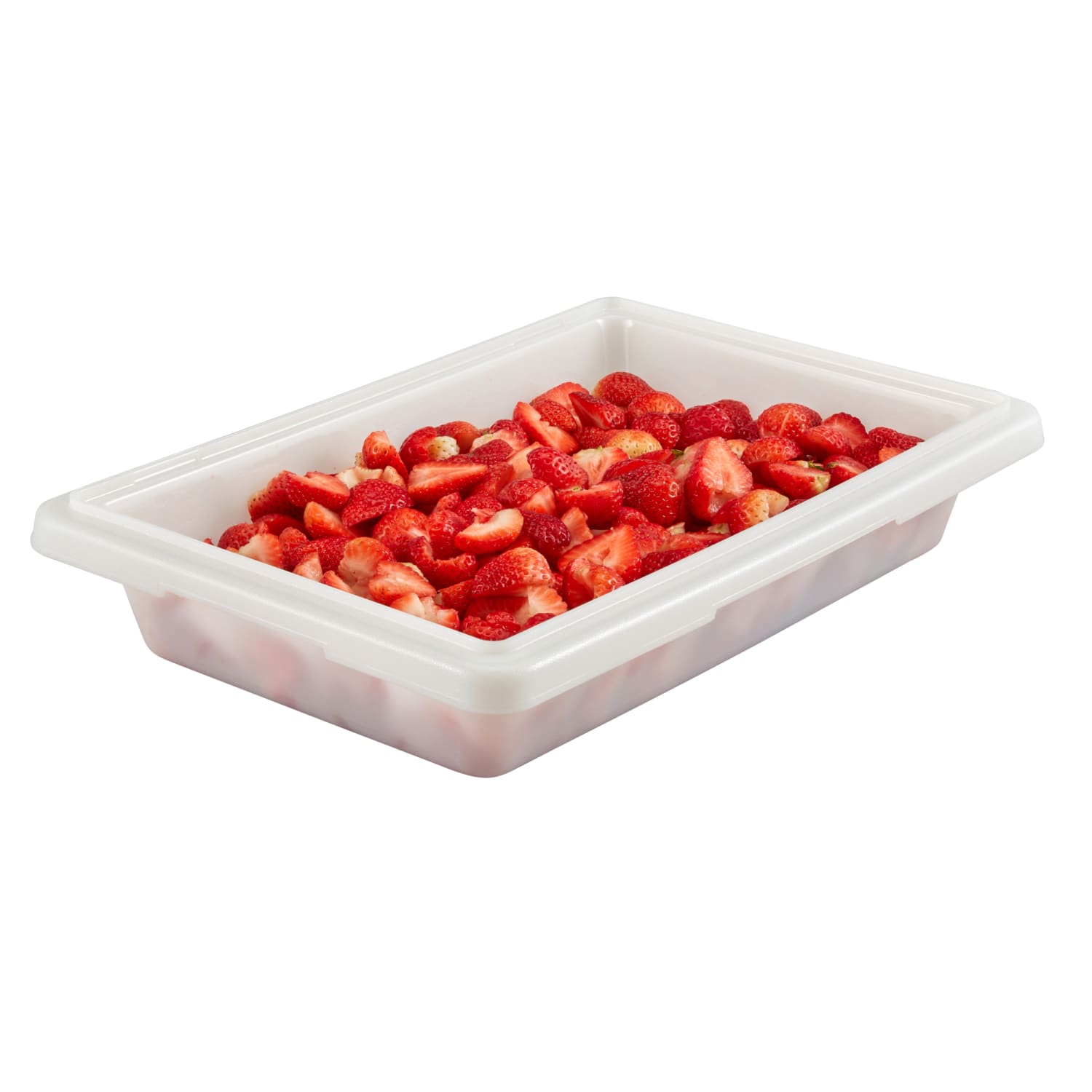 Cambro Poly Food Storage Boxes, 3-1/2inH x 12inW x 18inD, White, Case Of 6 Boxes - Image 3