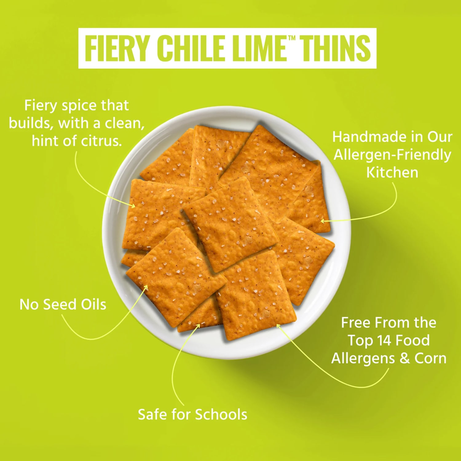 Every Body Eat Fiery Chile Lime Crackers, 1.1 Oz, Total Qty 20 - Image 5