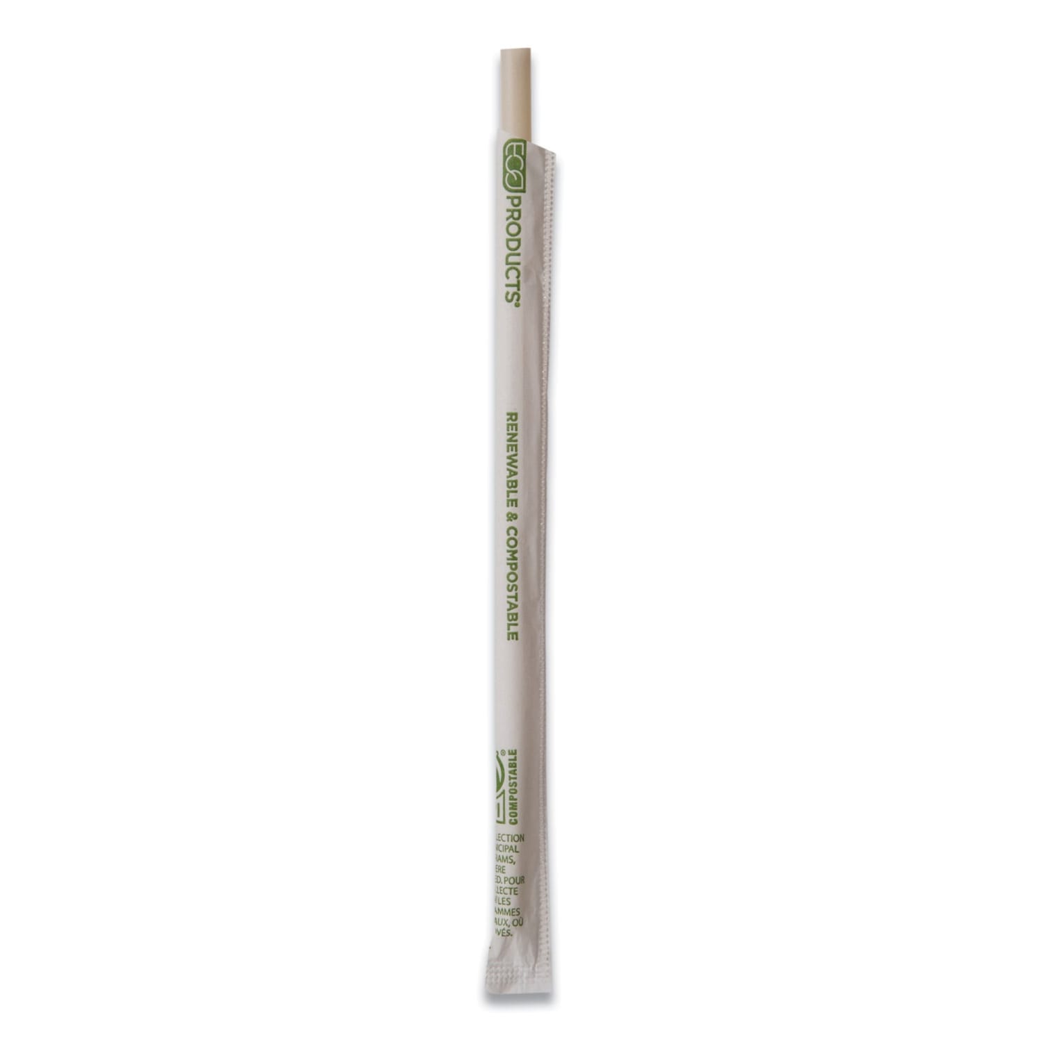 Eco-Products Renewable And Compostable PHA Straws, 10-1/4in, Natural White, Carton Of 1,250 Straws - Image 4