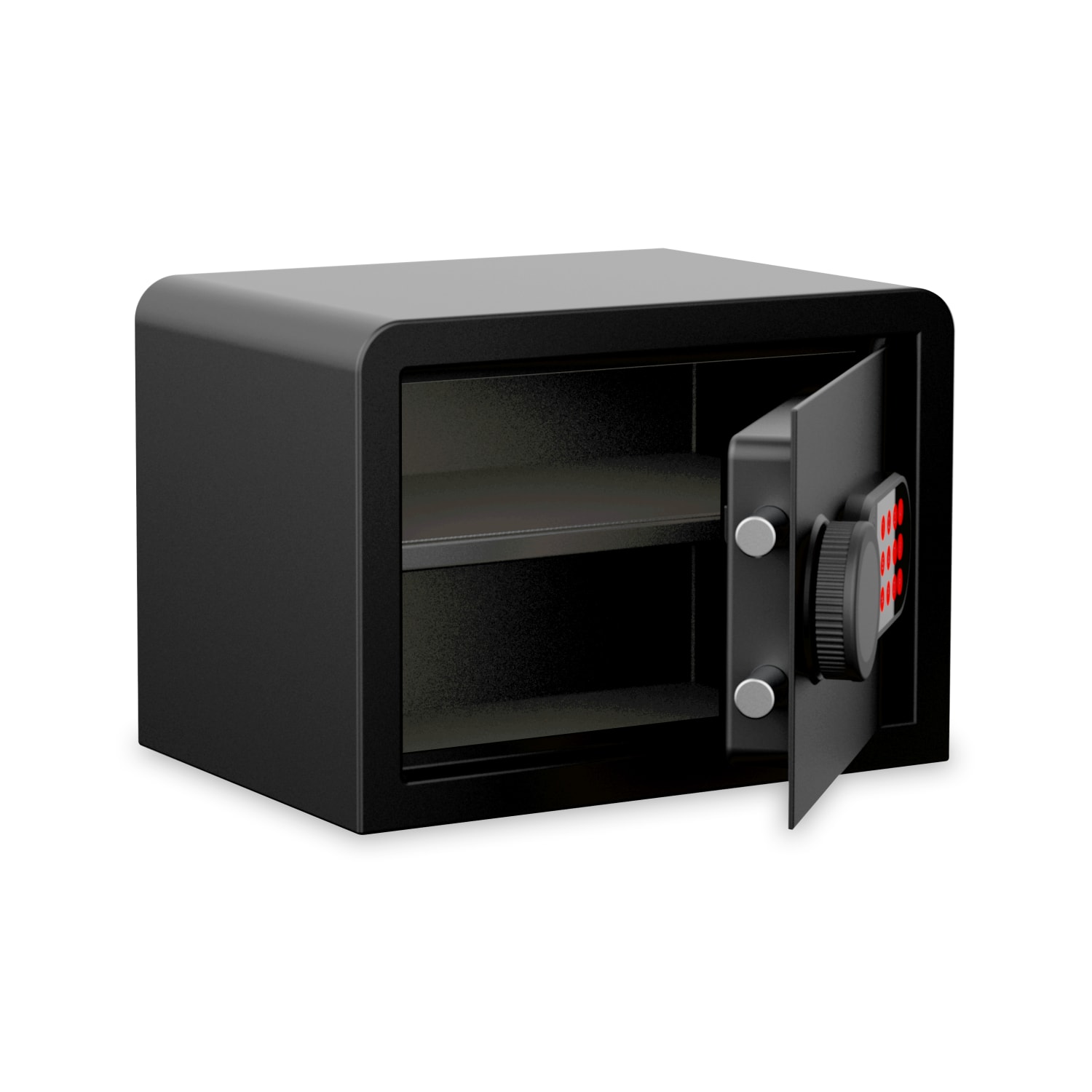 Sanctuary Home And Office Security Vault With Electronic Lock And 1 Shelf, 0.59 Cu. Ft. Capacity, Matte Black - Image 3