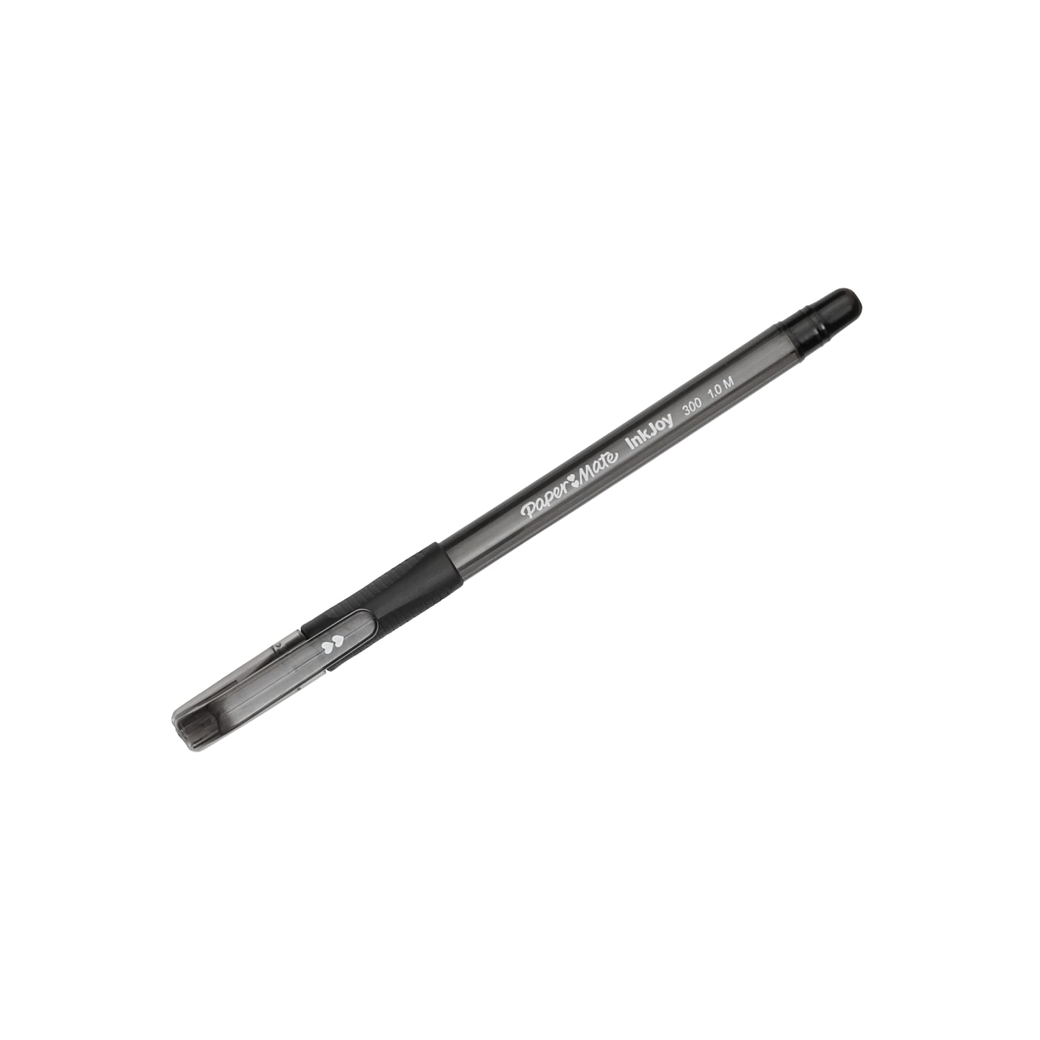 Paper Mate InkJoy 300 Stick Pens, Medium Point, 1.0 mm, Translucent Barrels, Black Ink, Pack Of 12 Pens - Image 3
