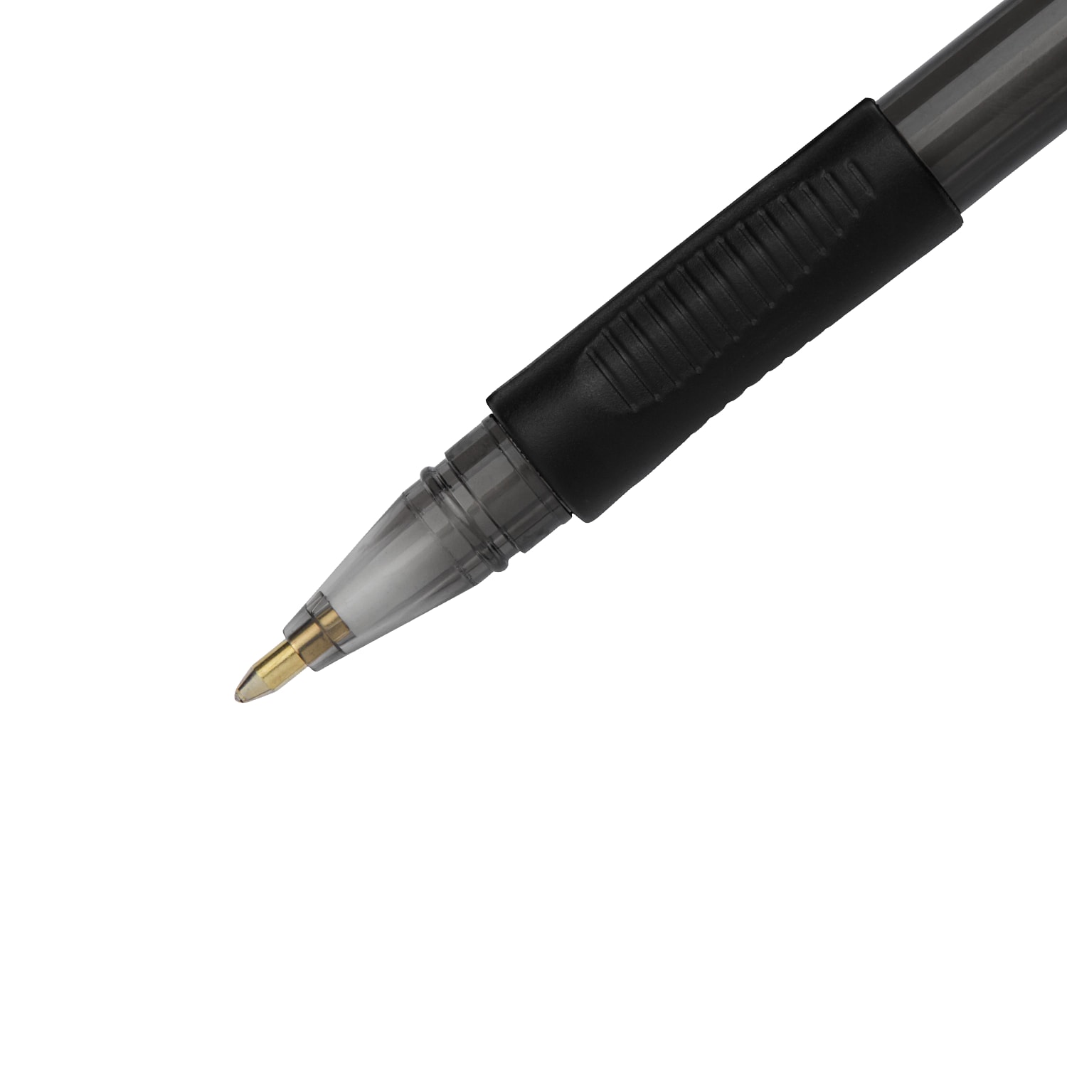 Paper Mate InkJoy 300 Stick Pens, Medium Point, 1.0 mm, Translucent Barrels, Black Ink, Pack Of 12 Pens - Image 4
