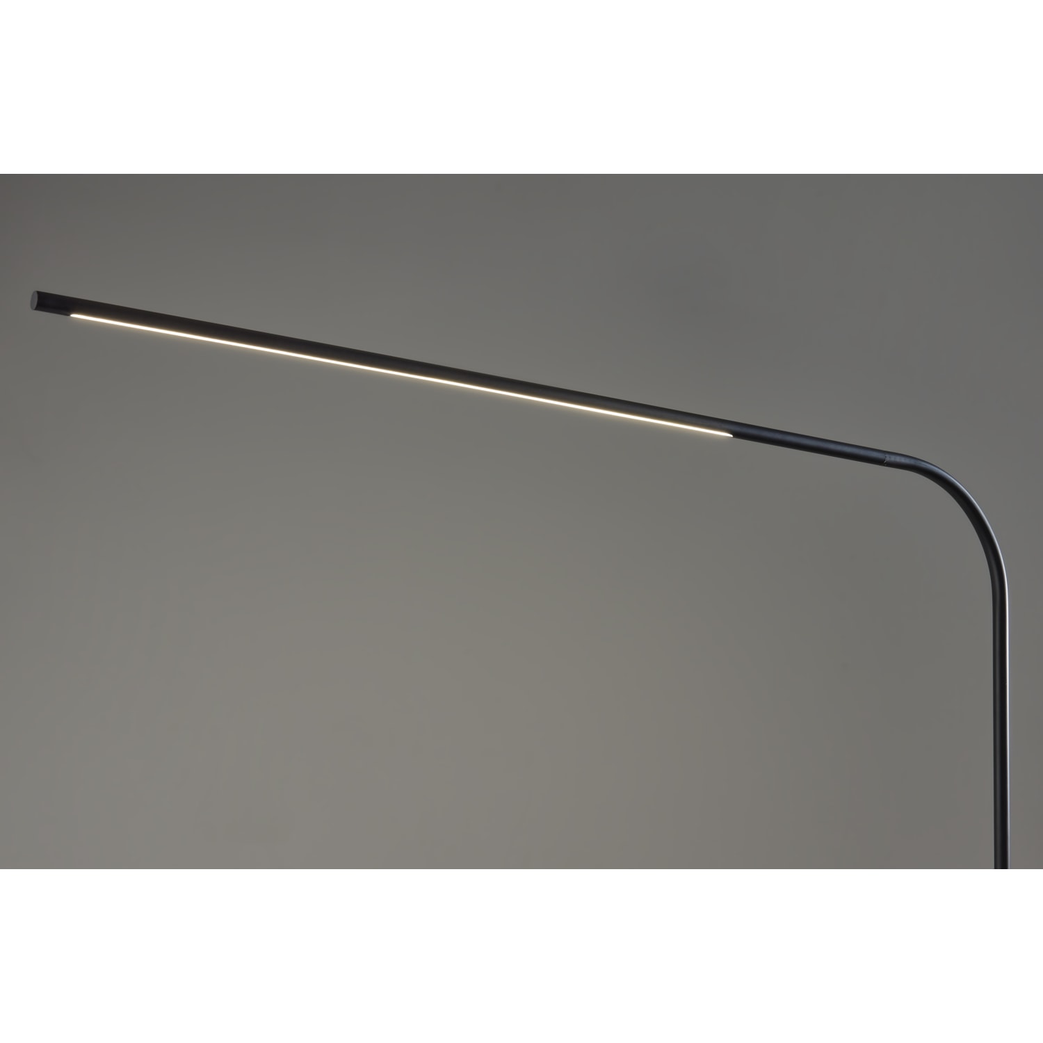 Adesso Cullen LED Arc Floor Lamp With Smart Switch, 74inH, Black Shade/Black Base - Image 3