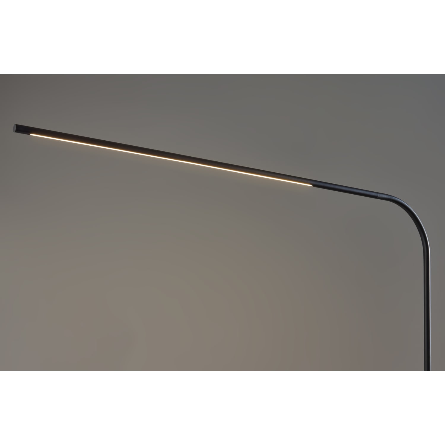 Adesso Cullen LED Arc Floor Lamp With Smart Switch, 74inH, Black Shade/Black Base - Image 5