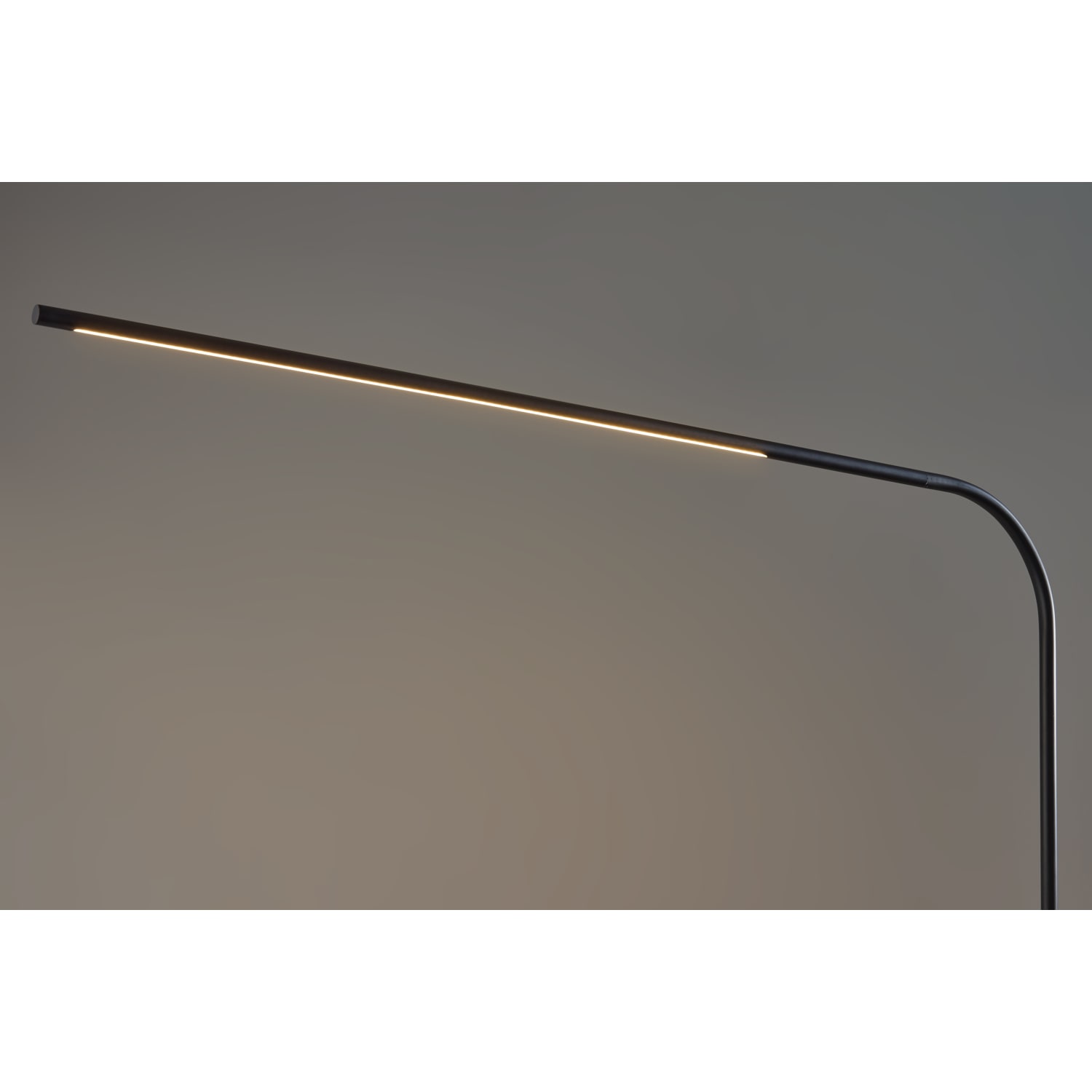 Adesso Cullen LED Arc Floor Lamp With Smart Switch, 74inH, Black Shade/Black Base - Image 6