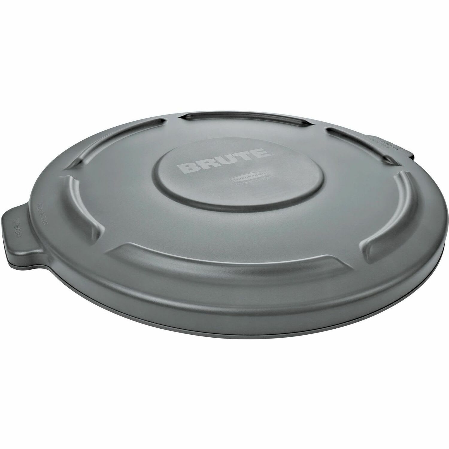 Rubbermaid Commercial Brute 10 Gal Lid Gray - Round - 16in Diameter - Resin, Plastic - Gray - Image 3