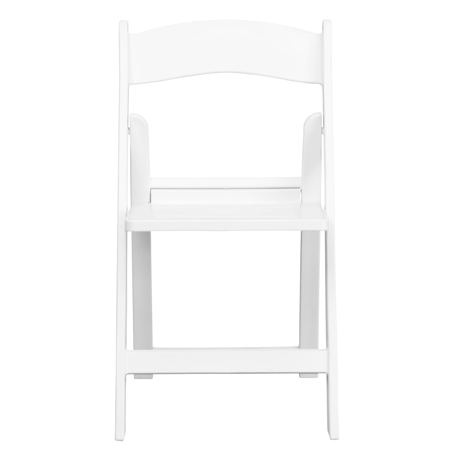 Flash Furniture HERCULES Series 1000 lb Capacity Resin Folding Chairs With Slatted Seats White Set Of 2 Chairs PopularChairscom