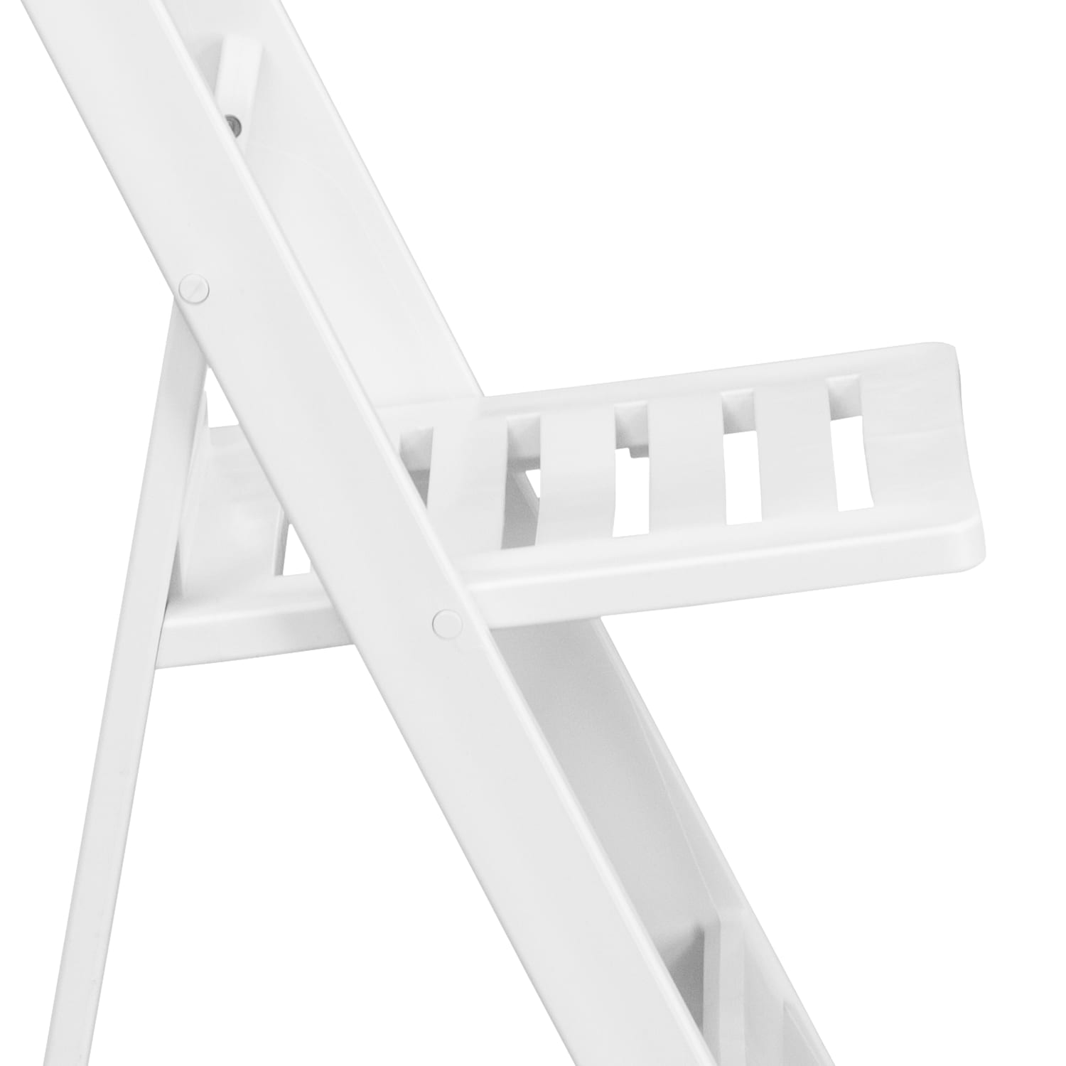 Flash Furniture HERCULES Series 1000 lb Capacity Resin Folding Chairs With Slatted Seats White Set Of 2 Chairs PopularChairscom