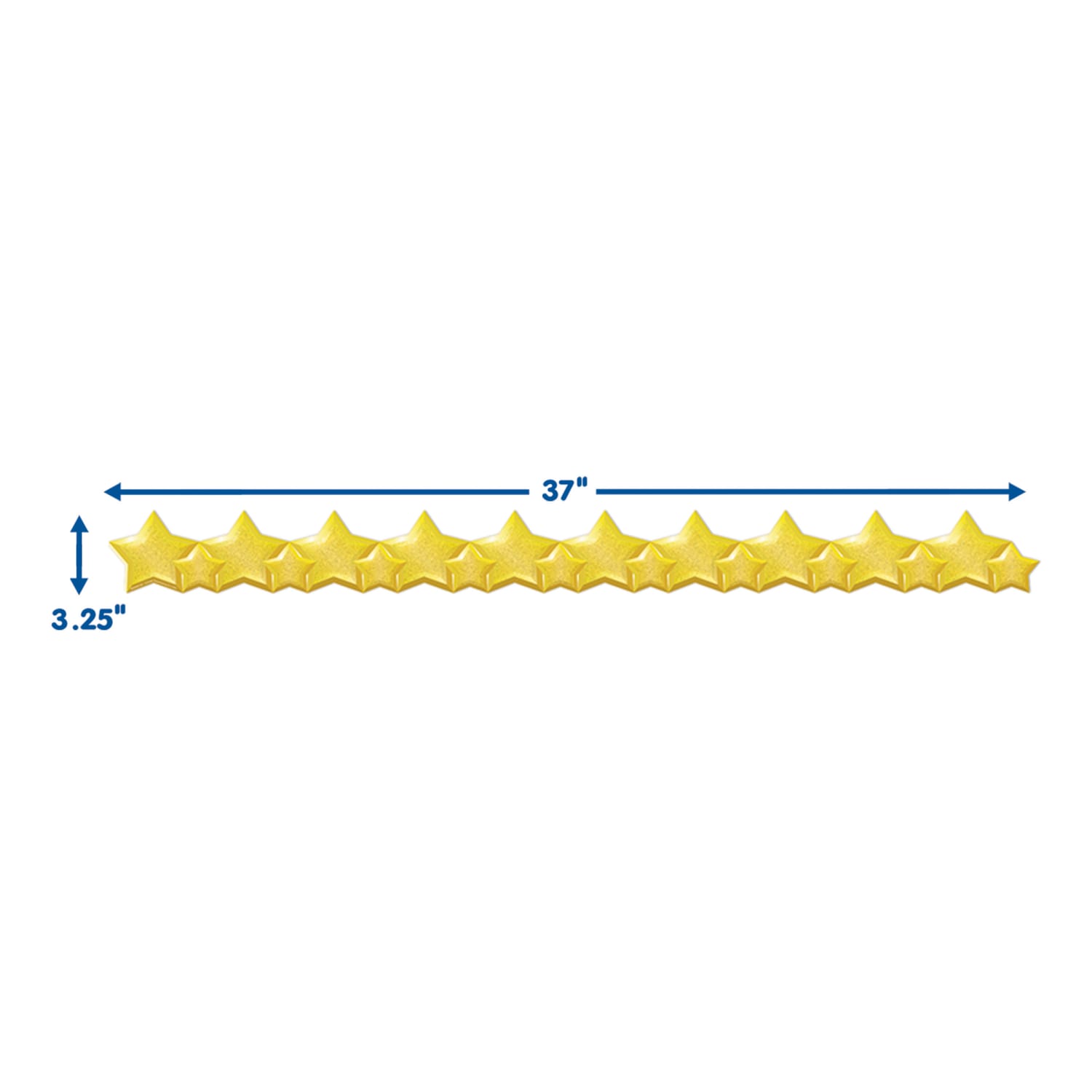 Eureka Extra Wide Deco Trim Packs, 37' x 3-1/4in, Stars, Set Of 6 Packs - Image 4