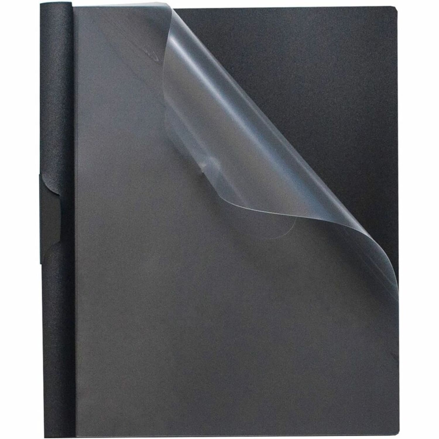Business Source Letter Report Cover - 8 1/2in x 11in - 30 Sheets Capacity - Vinyl - Black - 1 Each - Image 4