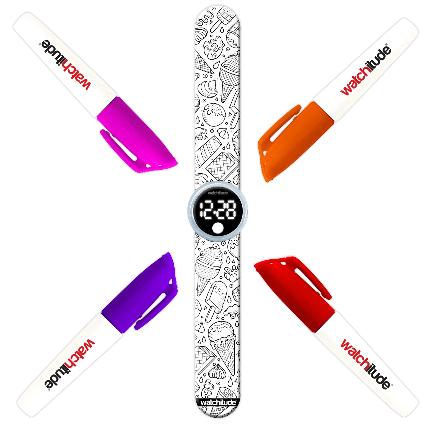 Watchitude Digital Marker Watch, Ice Cream - Image 3