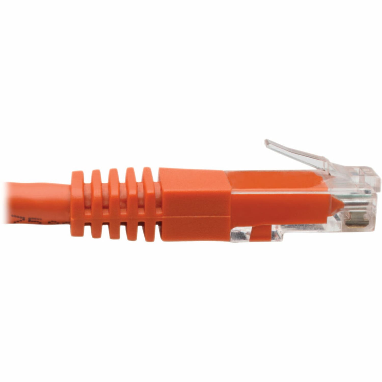 Tripp Lite Cat6 Cat5e Gigabit Molded Patch Cable RJ45 M/M 550MHz Orange 50ft 50ft - 128 MB/s - Patch Cable - N200050OR - Image 4