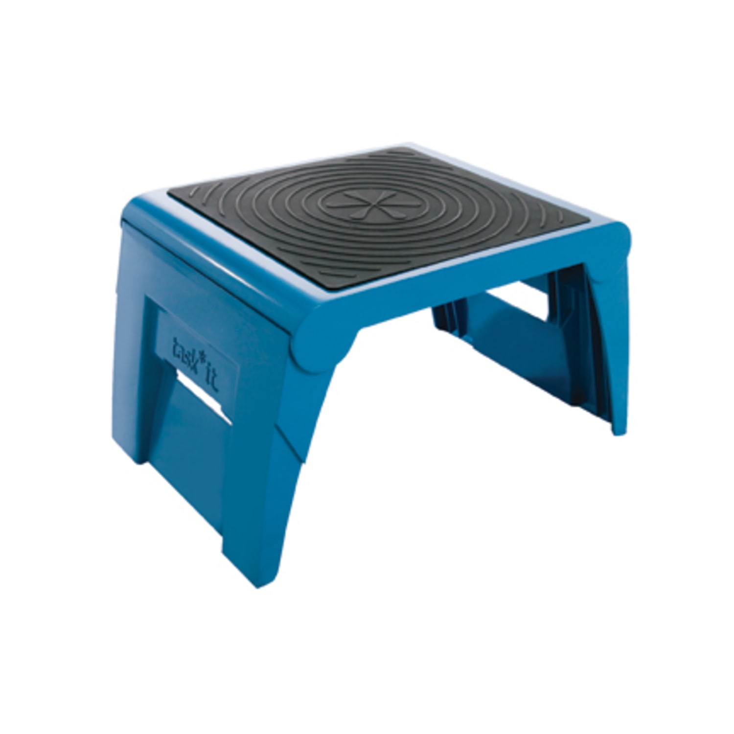 Cramer 1-Up Nonslip Folding Step Stool - 1 Step - 9.5in Length x 14.5in Width x 11.3in Depth - Blue