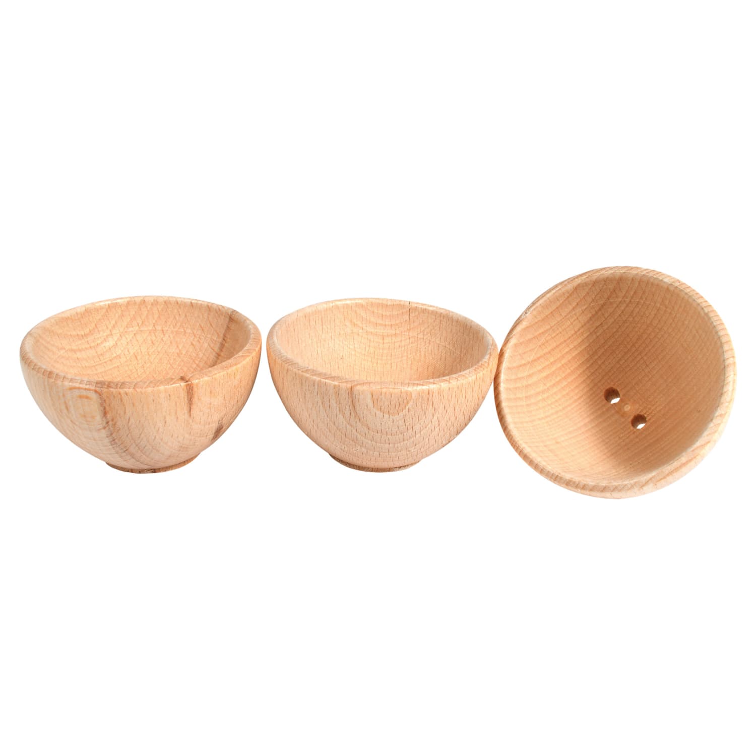 Tickit Wooden Bowls, Set Of 3 - Image 3
