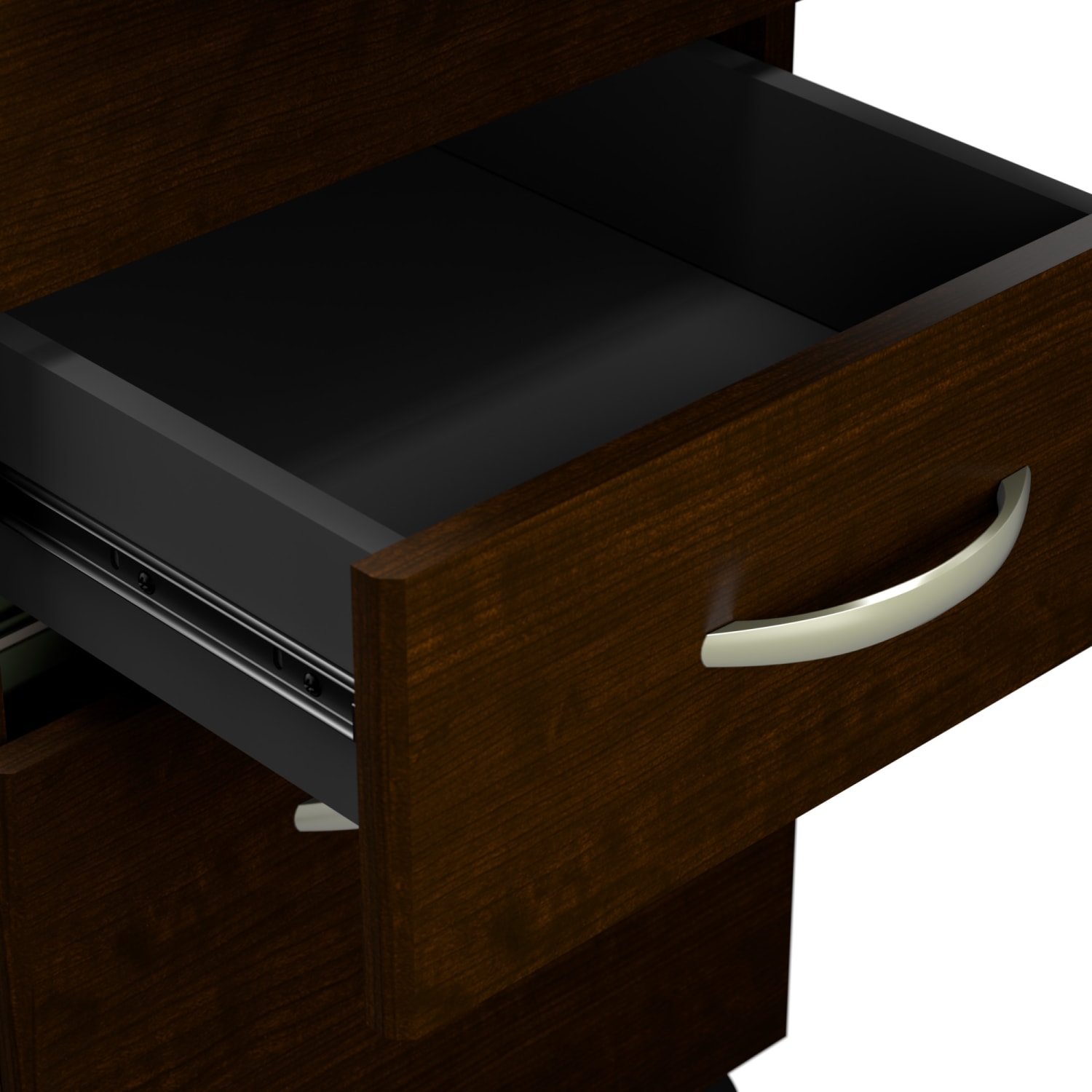 Bush Business Furniture Series C 66inW L-Shaped Desk With 42inW Return And Mobile File Cabinet, Mocha Cherry, Standard Delivery - Image 6
