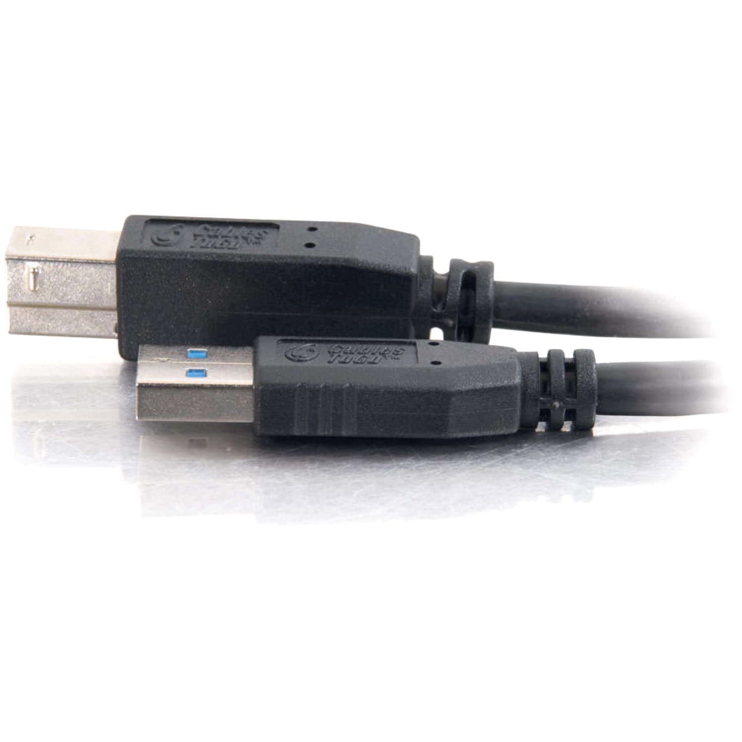 C2G 2m USB 3.0 Cable - USB A to USB B - M/M - 6.56 ft USB Data Transfer Cable - Type A Male USB - Type B Male USB - Shielding - Black - Image 3
