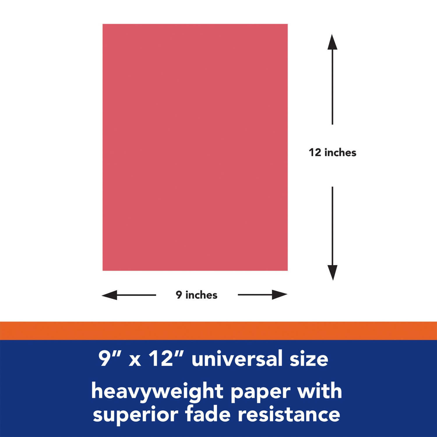 Tru-Ray Construction Paper, Heavyweight, 9in x 12in, Red, 50 Sheets Per Pack, Set Of 5 Packs - Image 4