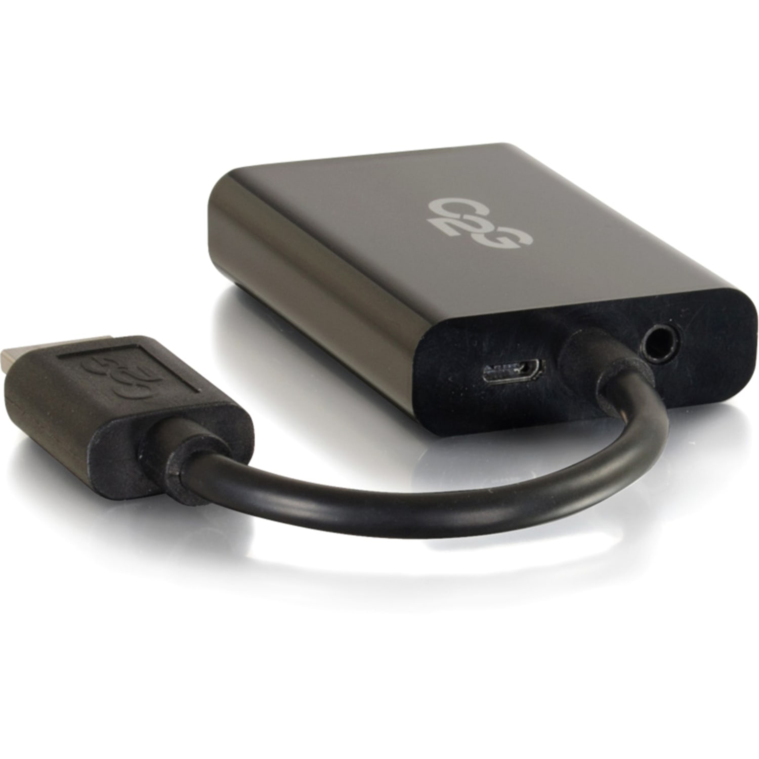 C2G HDMI to VGA Adapter Converter Dongle with Stereo Audio M/F - Black - HDMI/VGA/Mini-phone  - 41351 - Image 5