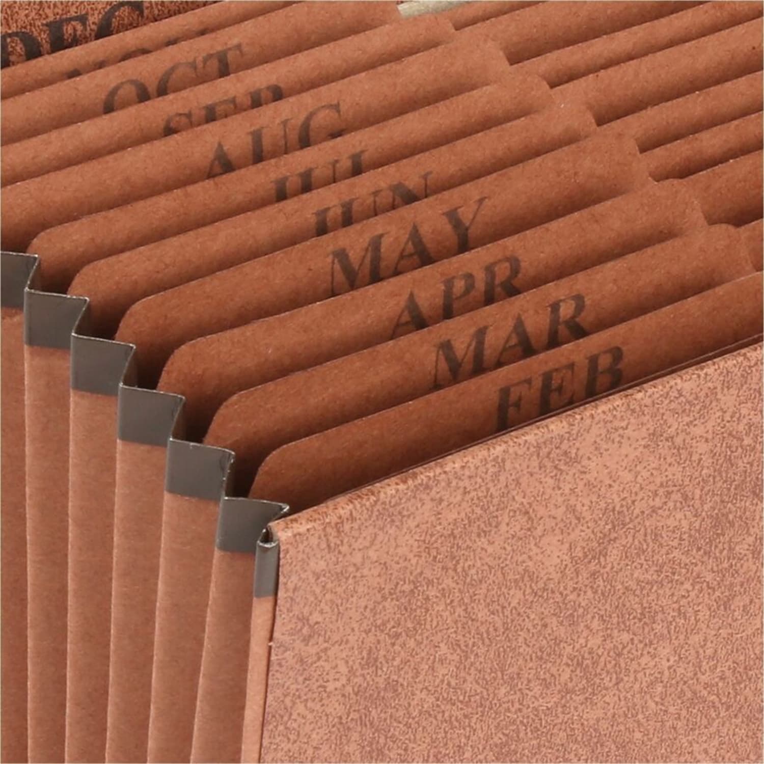 Sparco Heavy-Duty Accordion File, Letter Size, 30% Recycled, Brown, 12 Pockets - Image 5