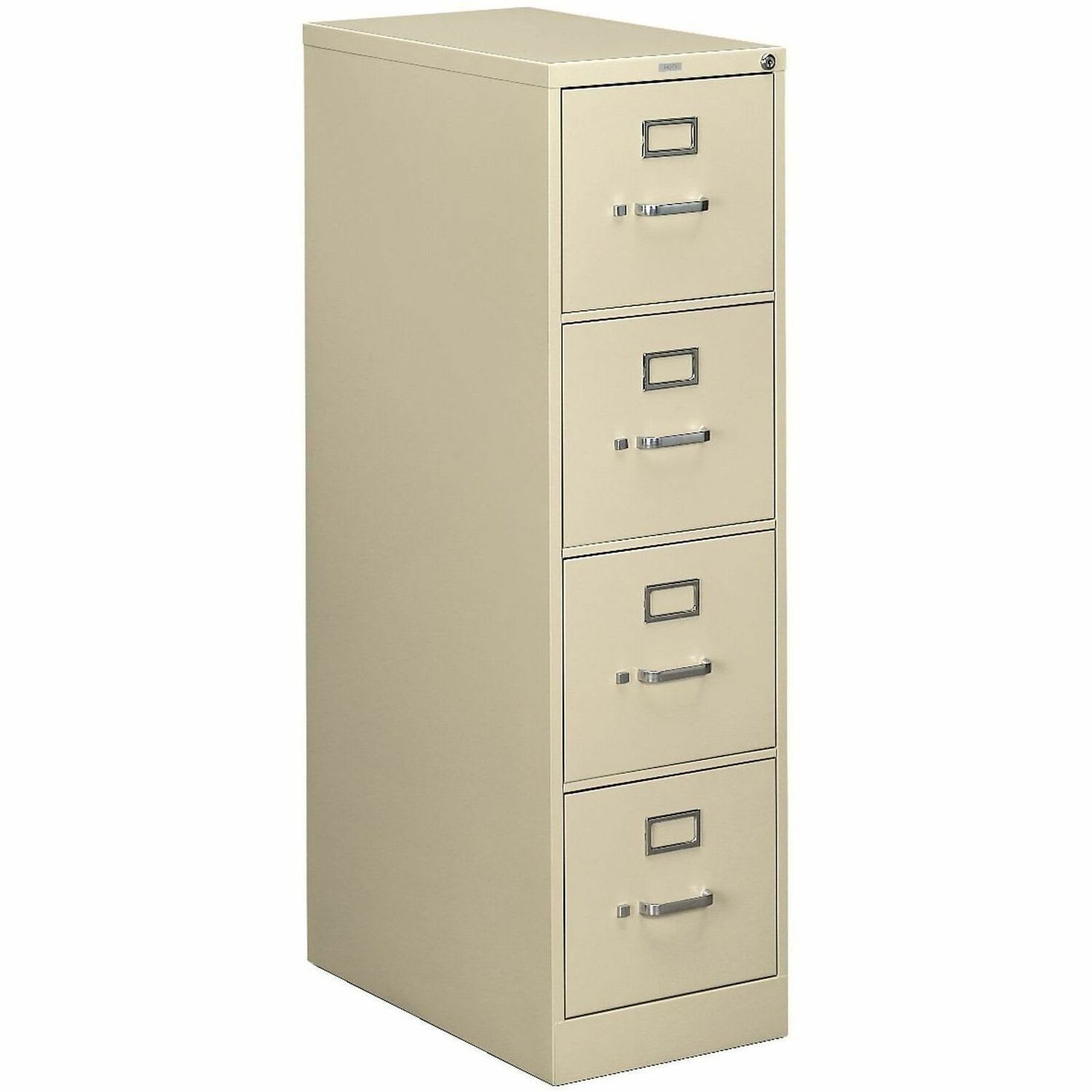 HON 510 25inD Vertical 4-Drawer File Cabinet, Putty - Image 3