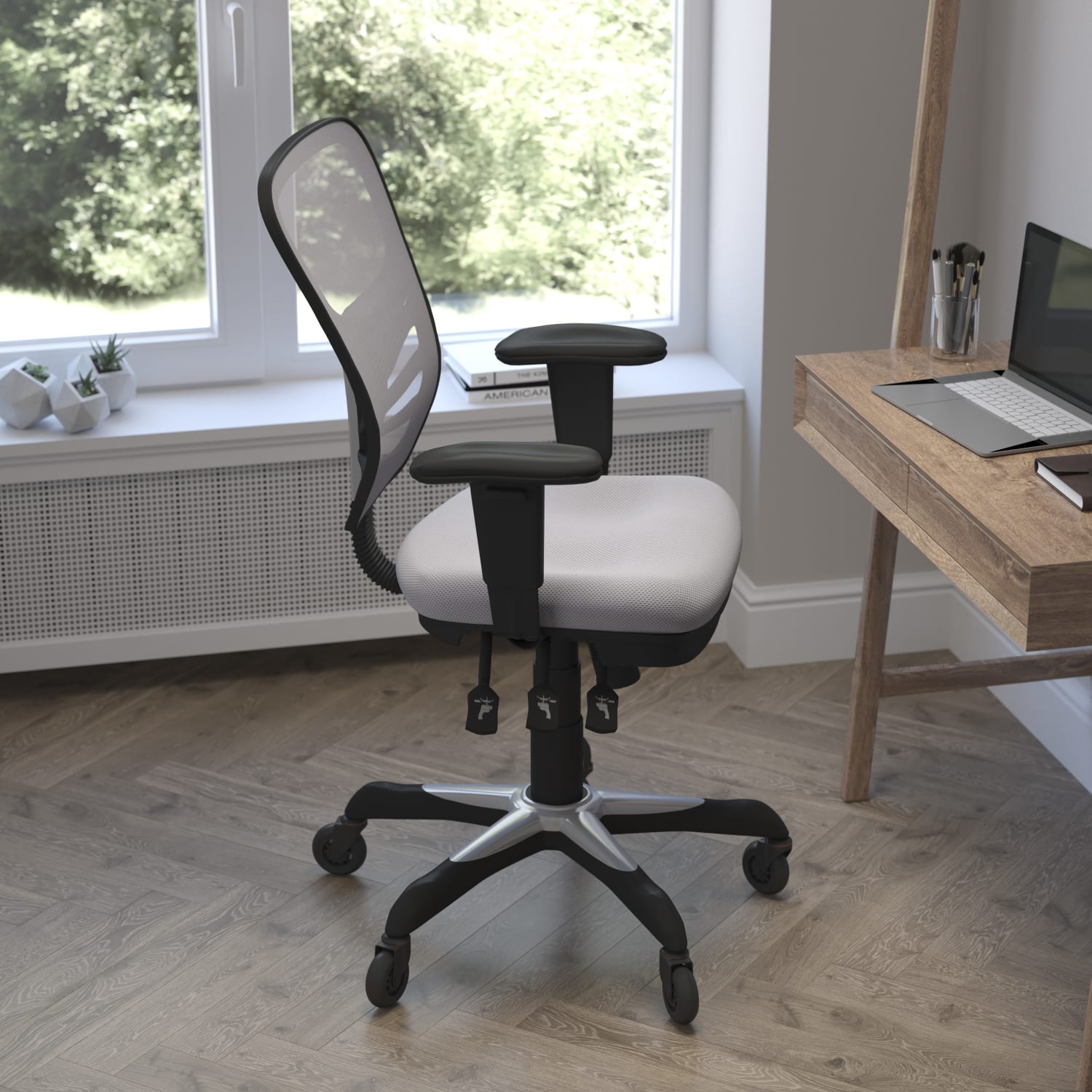 Flash Furniture Nicholas Ergonomic Mesh MidBack Multifunction Executive Swivel Office Chair GrayBlack PopularChairscom Flash Furniture Nicholas Ergonomic Mesh Mid Back Multifunction Executive Swivel Office Chair GrayBlack PopularChairscom