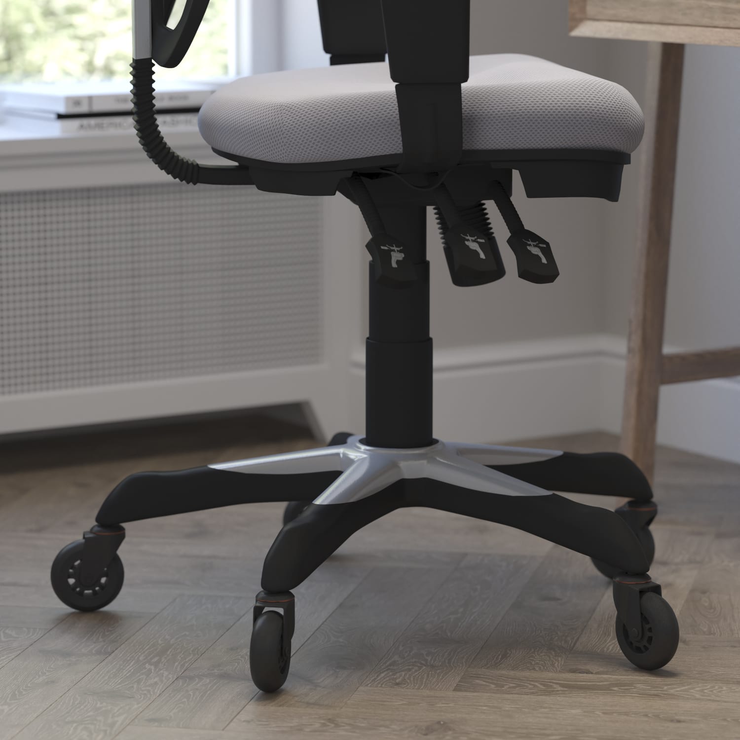 Flash Furniture Nicholas Ergonomic Mesh MidBack Multifunction Executive Swivel Office Chair GrayBlack PopularChairscom Flash Furniture Nicholas Ergonomic Mesh Mid Back Multifunction Executive Swivel Office Chair GrayBlack PopularChairscom