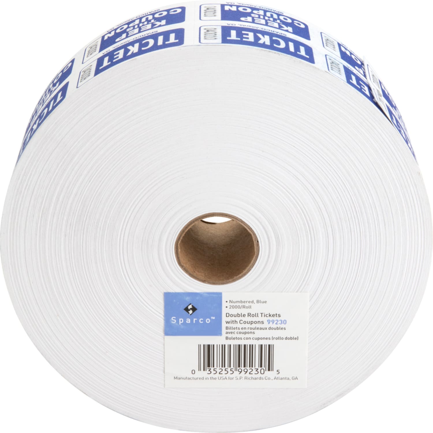 Sparco Roll Tickets - Blue - 2000/Roll - Image 5
