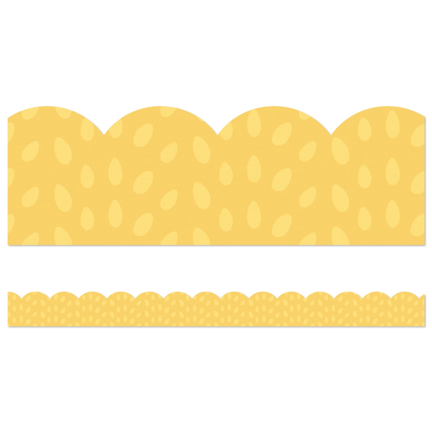 Carson Dellosa Education Scalloped Bulletin Board Borders, Grow Together Yellow with Painted Dots, 39ft Per Pack, Set Of 6 Packs - Image 3