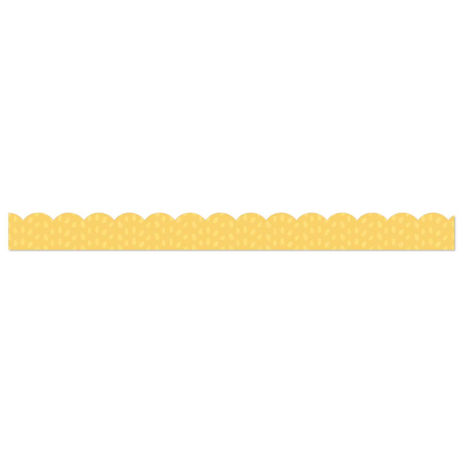 Carson Dellosa Education Scalloped Bulletin Board Borders, Grow Together Yellow with Painted Dots, 39ft Per Pack, Set Of 6 Packs - Image 4