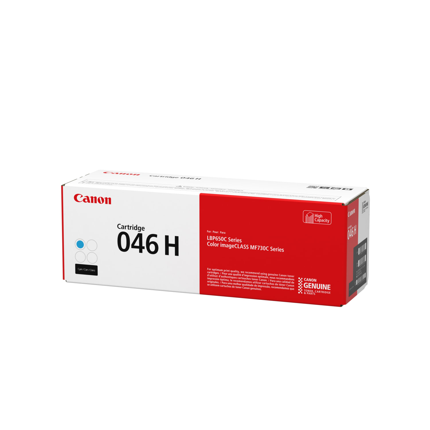Canon 046H Cyan High Yield Toner Cartridge, 1253C001 - Image 3