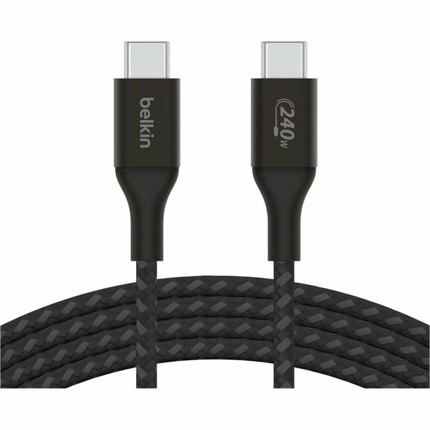 Belkin BoostCharge USB-C to USB-C Cable 240W - 6.56 ft USB-C Data Transfer Cable - CAB015BT2MBK - Image 3