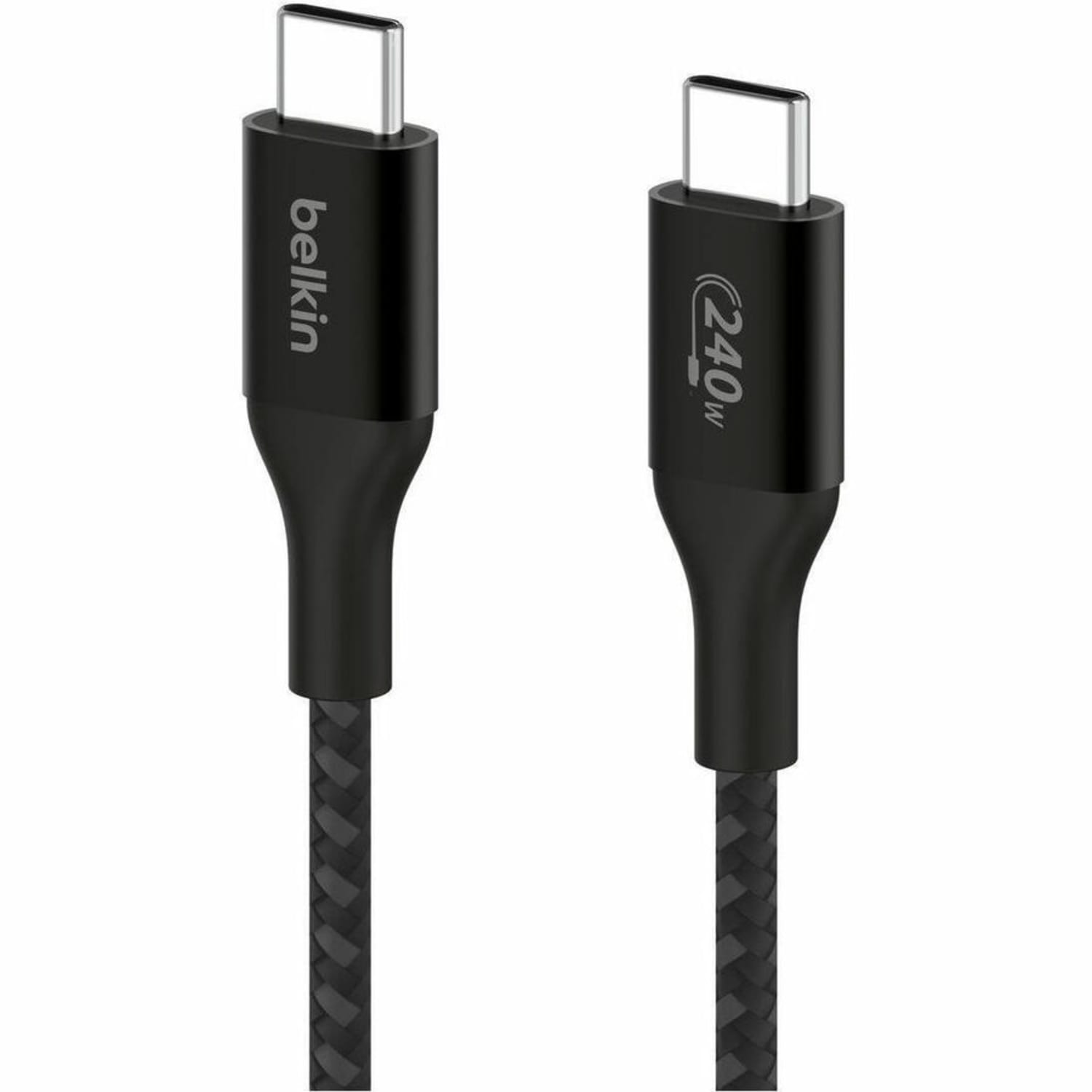 Belkin BoostCharge USB-C to USB-C Cable 240W - 6.56 ft USB-C Data Transfer Cable - CAB015BT2MBK - Image 4