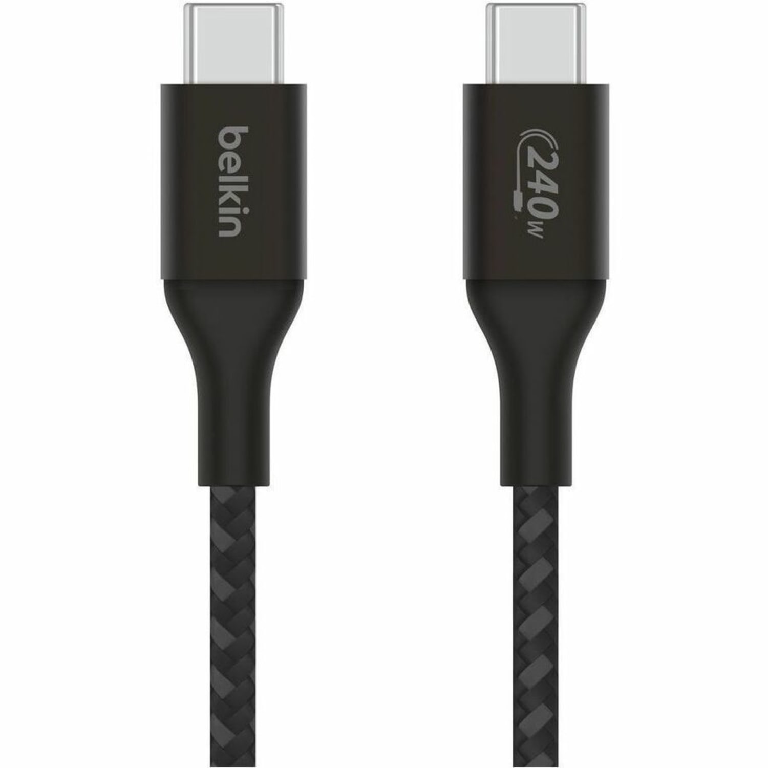 Belkin BoostCharge USB-C to USB-C Cable 240W - 6.56 ft USB-C Data Transfer Cable - CAB015BT2MBK - Image 6