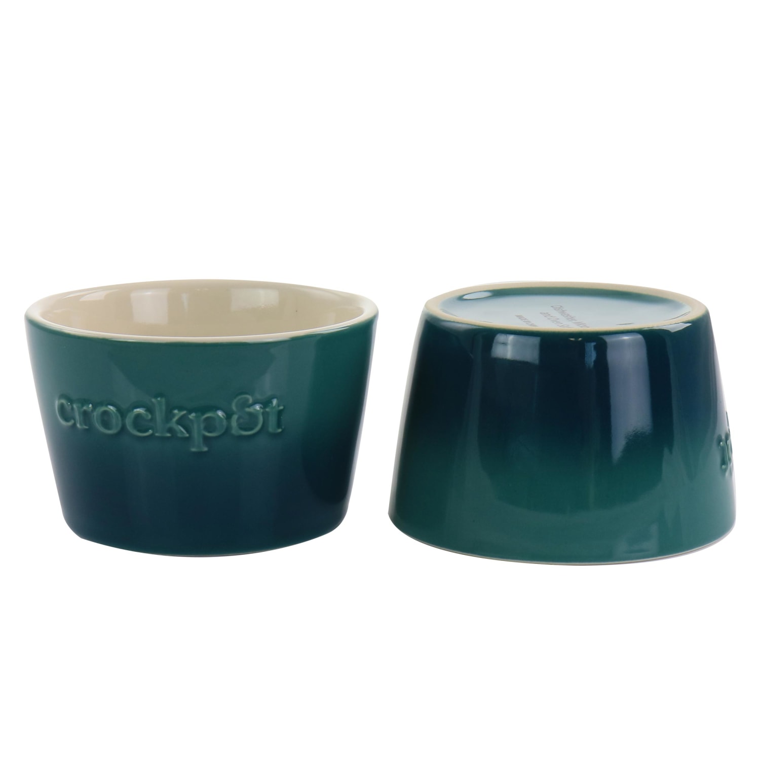 Crock-Pot 2-Piece Stoneware Ramekin Set, 8 Oz, Green - Image 3