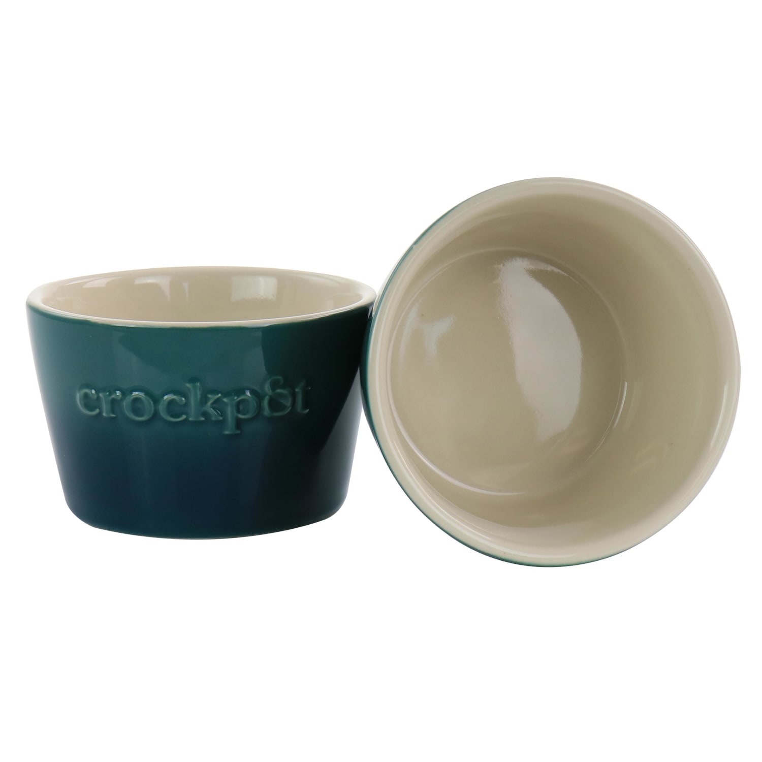 Crock-Pot 2-Piece Stoneware Ramekin Set, 8 Oz, Green - Image 6