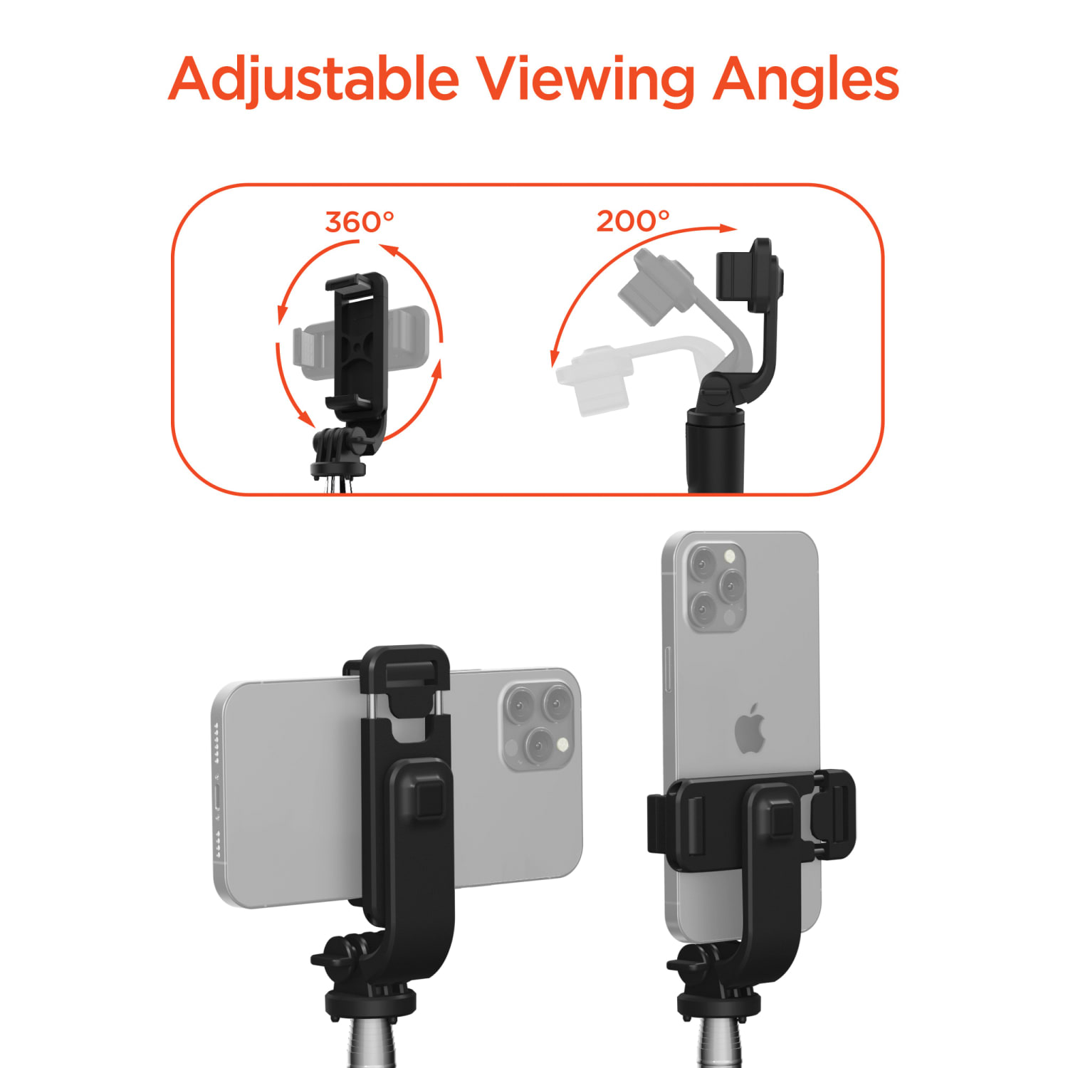 HyperGear SnapShot Wireless Selfie Stick, 7-1/2inH x 1-7/16inW x 1-13/16inL, Black, HPL15437 - Image 6