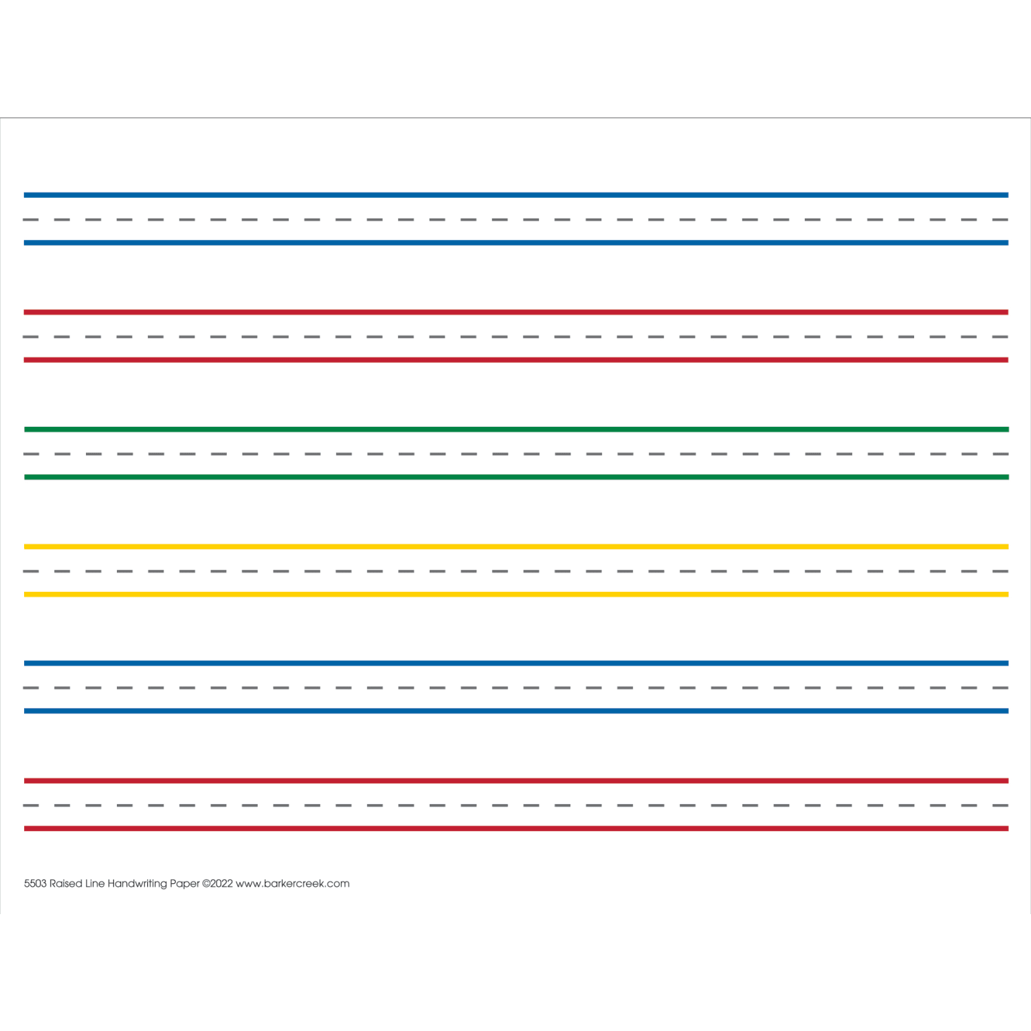 Barker Creek Handwriting Paper, 8-1/2in x 11in, Raised Line, Pack Of 300 Sheets - Image 5
