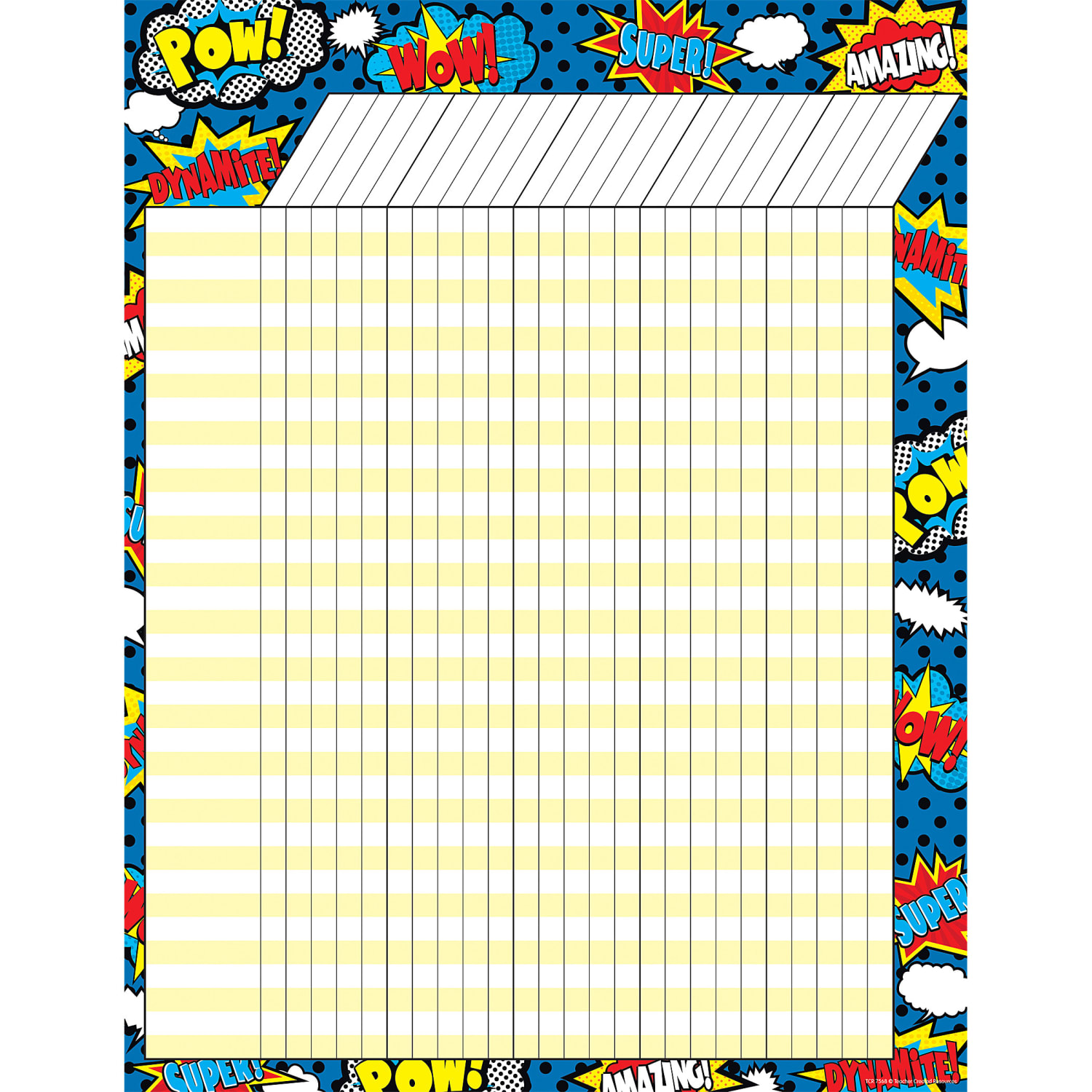 Teacher Created Resources Incentive Chart, Superhero, Pack Of 6 - Image 3