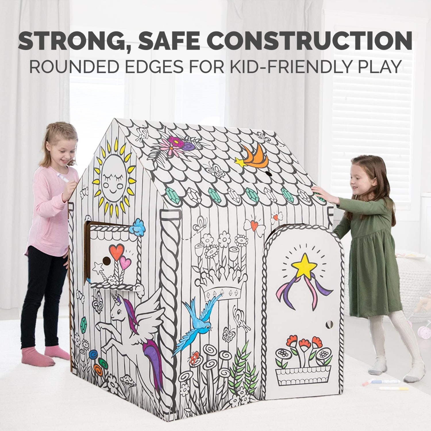 Bankers Box At Play Playhouse, 48inH x 32inW x 38inD, Unicorn - Image 6
