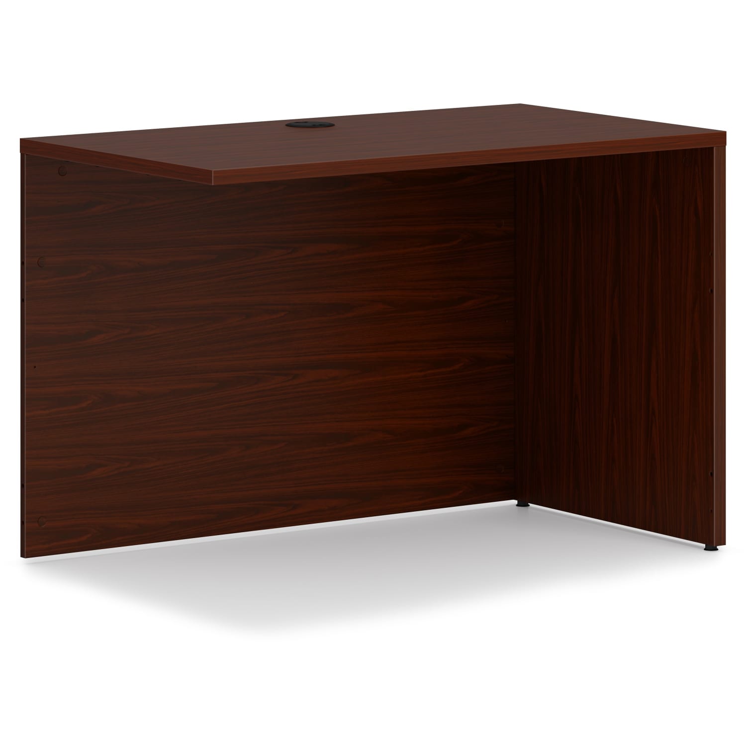 HON Mod 42inW Desk Return Shell Credenza, Mahogany - Image 3