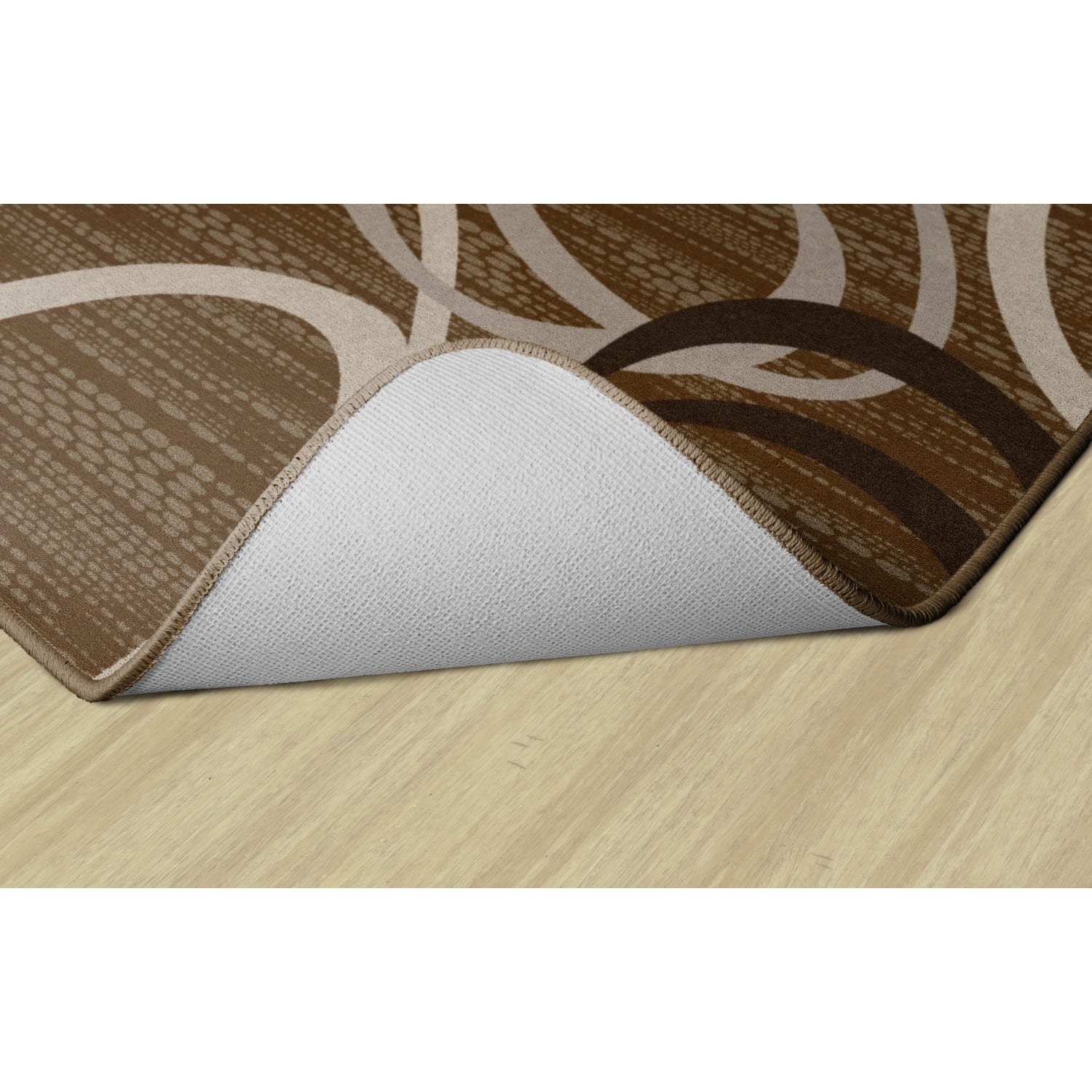 Flagship Carpets Printed Rug, Duo, 4ftH x 6ftW, Chocolate - Image 5