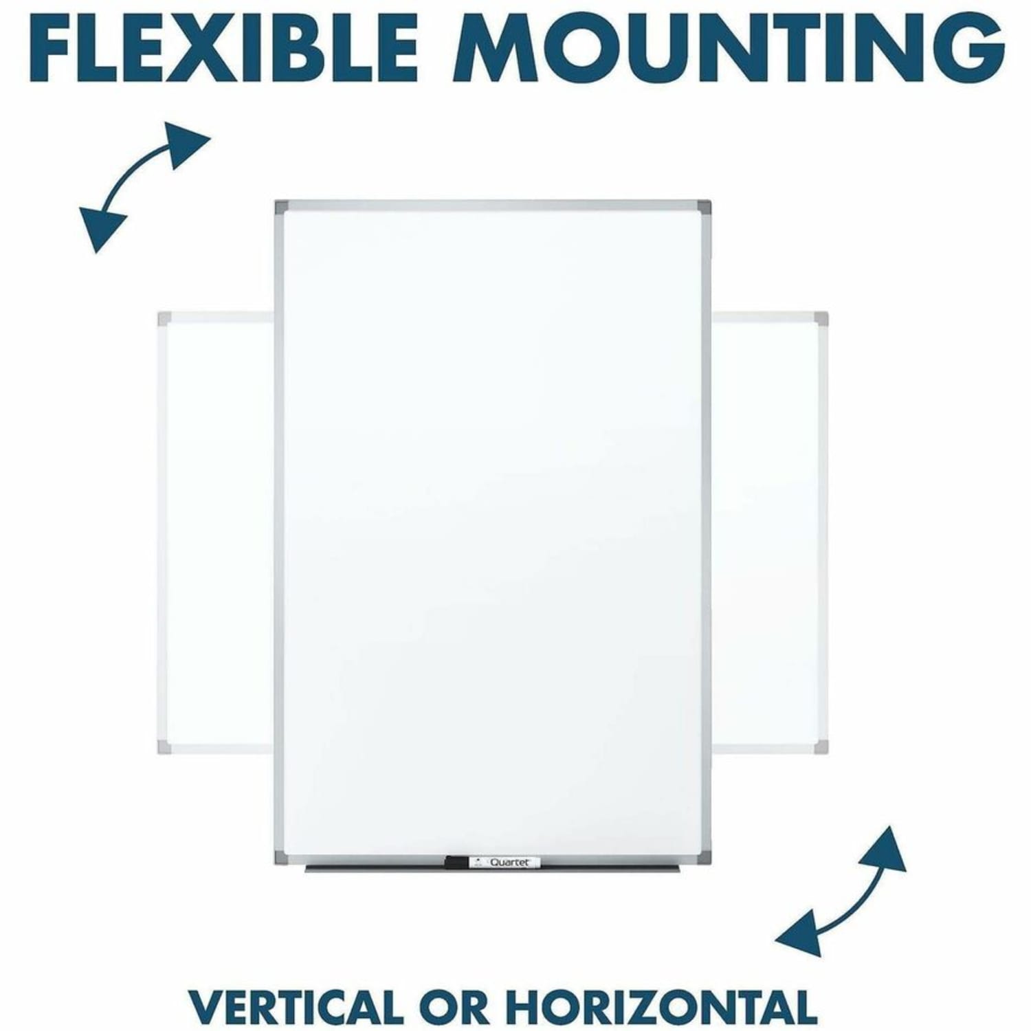 Mead Basic Melamine Dry-Erase Whiteboard, 48in x 96 1/2in, Aluminum Frame With Silver Finish - Image 4