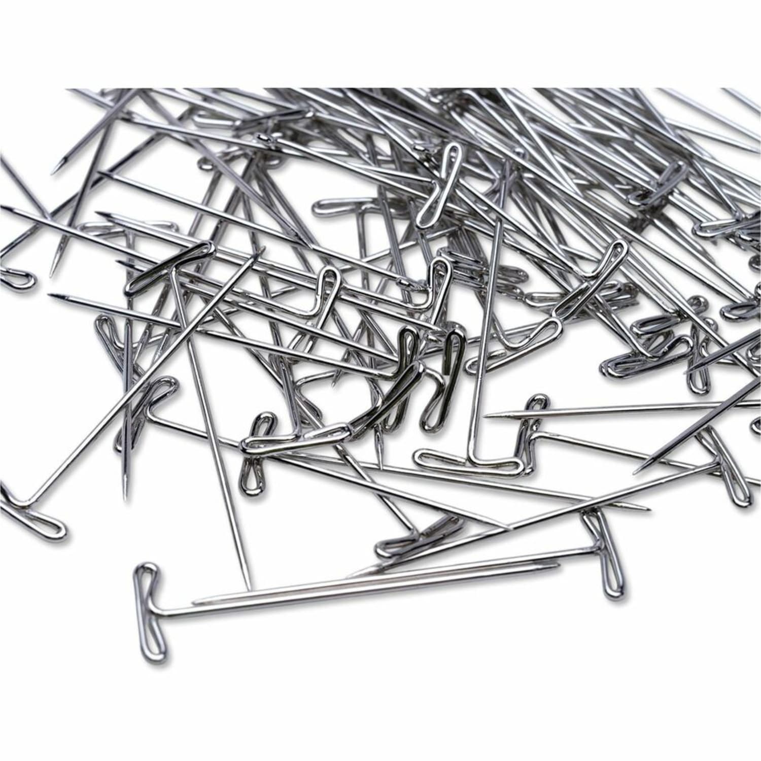 Business Source High Quality Steel T-pins - 0.56in Head - 2in Length x 0.6in Width - Silver - Steel - 100 / Box - Image 3