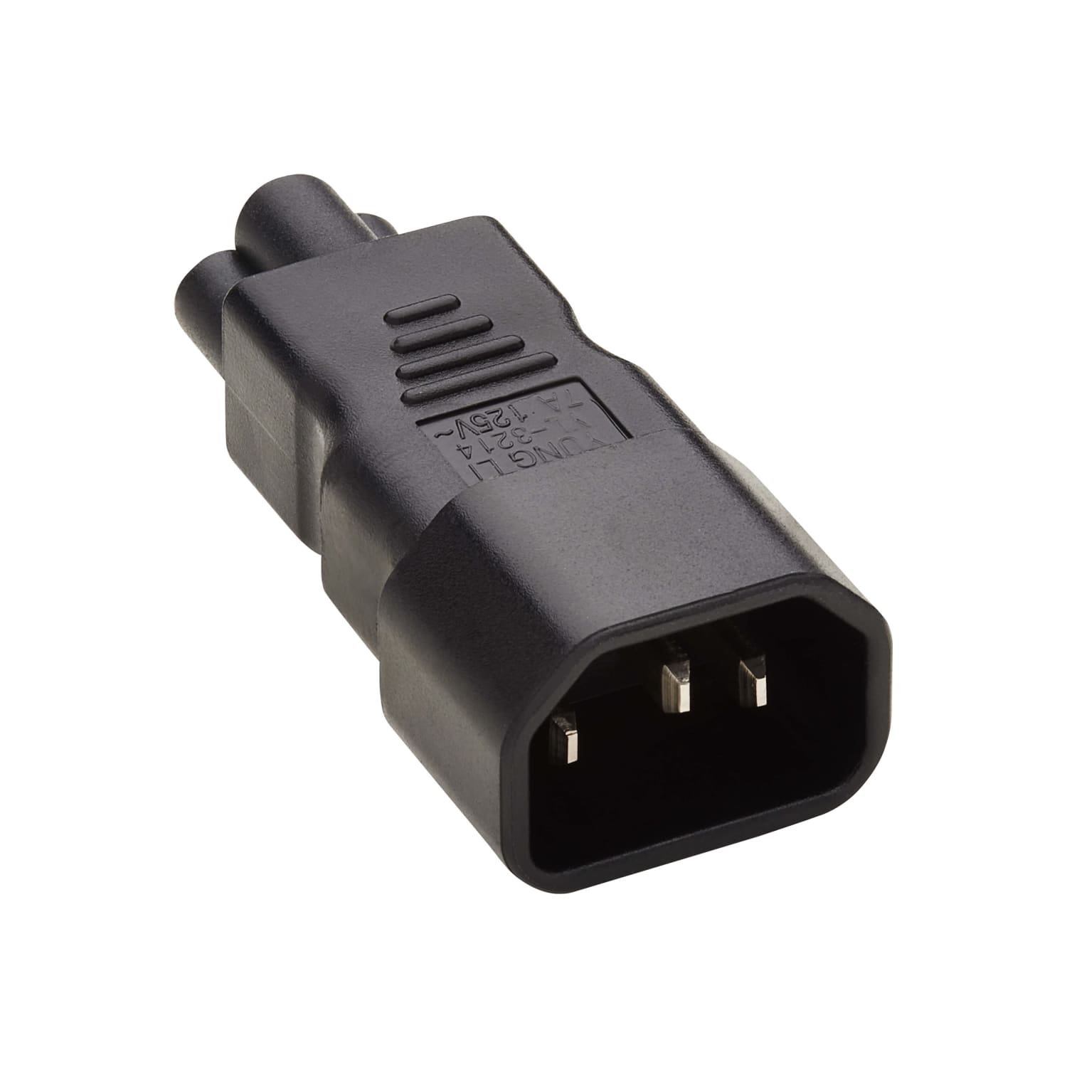 Eaton Tripp Lite Series IEC C14 to IEC C5 Power Cord Adapter - 7A, 125V, Black - Power connector adapter - IEC 60320 C14 to IEC 60320 C5 - AC 100-250 V - 7 A - black - North America - Image 3