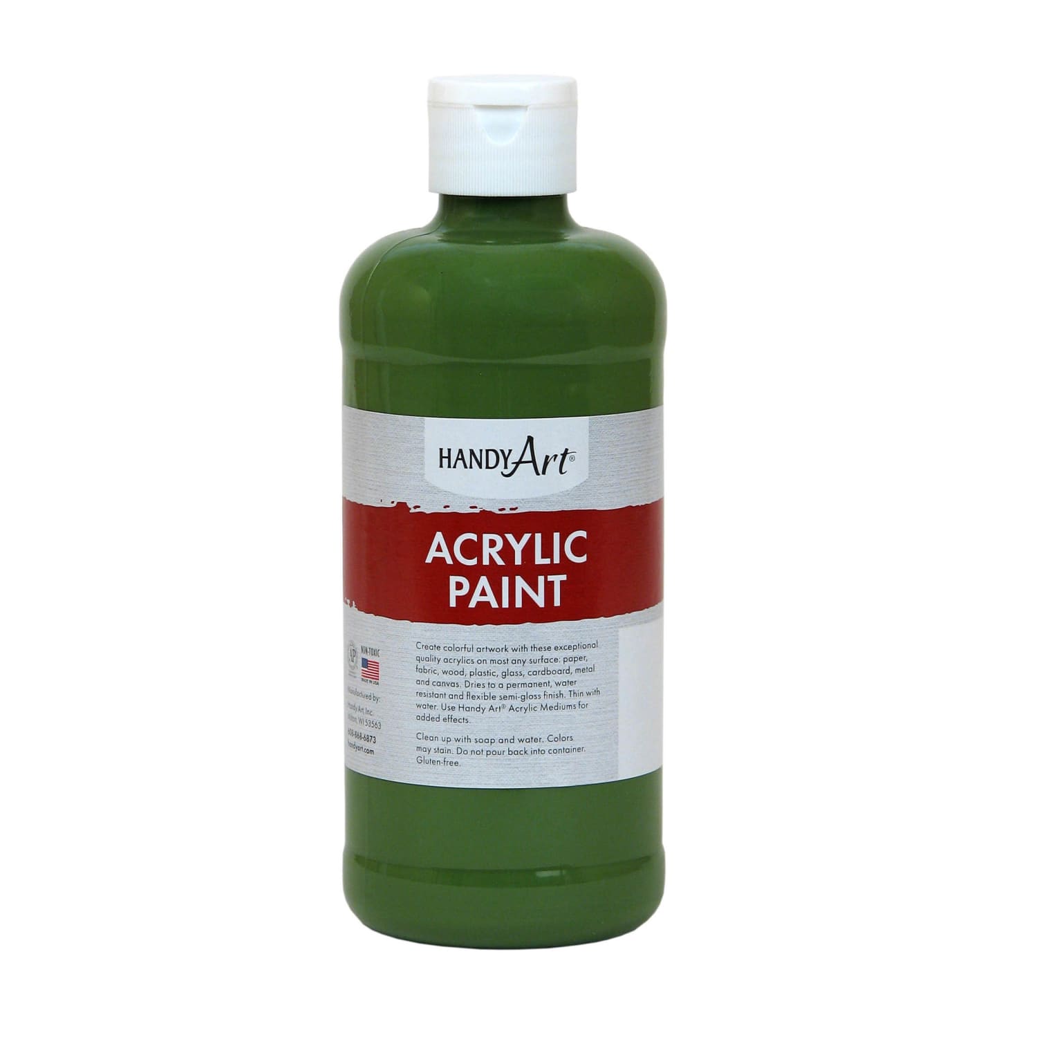 Handy Art Acrylic Paints, 16 Oz, Green Oxide, Pack Of 3 Paints - Image 3